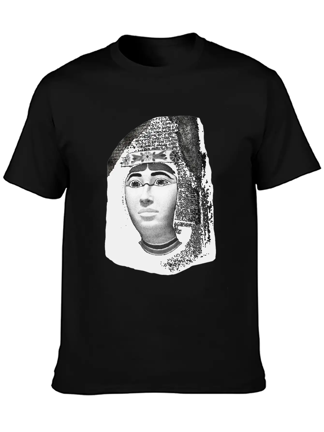 3d Rosetta Stone With Egyptian Woman Classic Fit Graphic Tee For Daily Comfort – Unisex Cotton Shirt