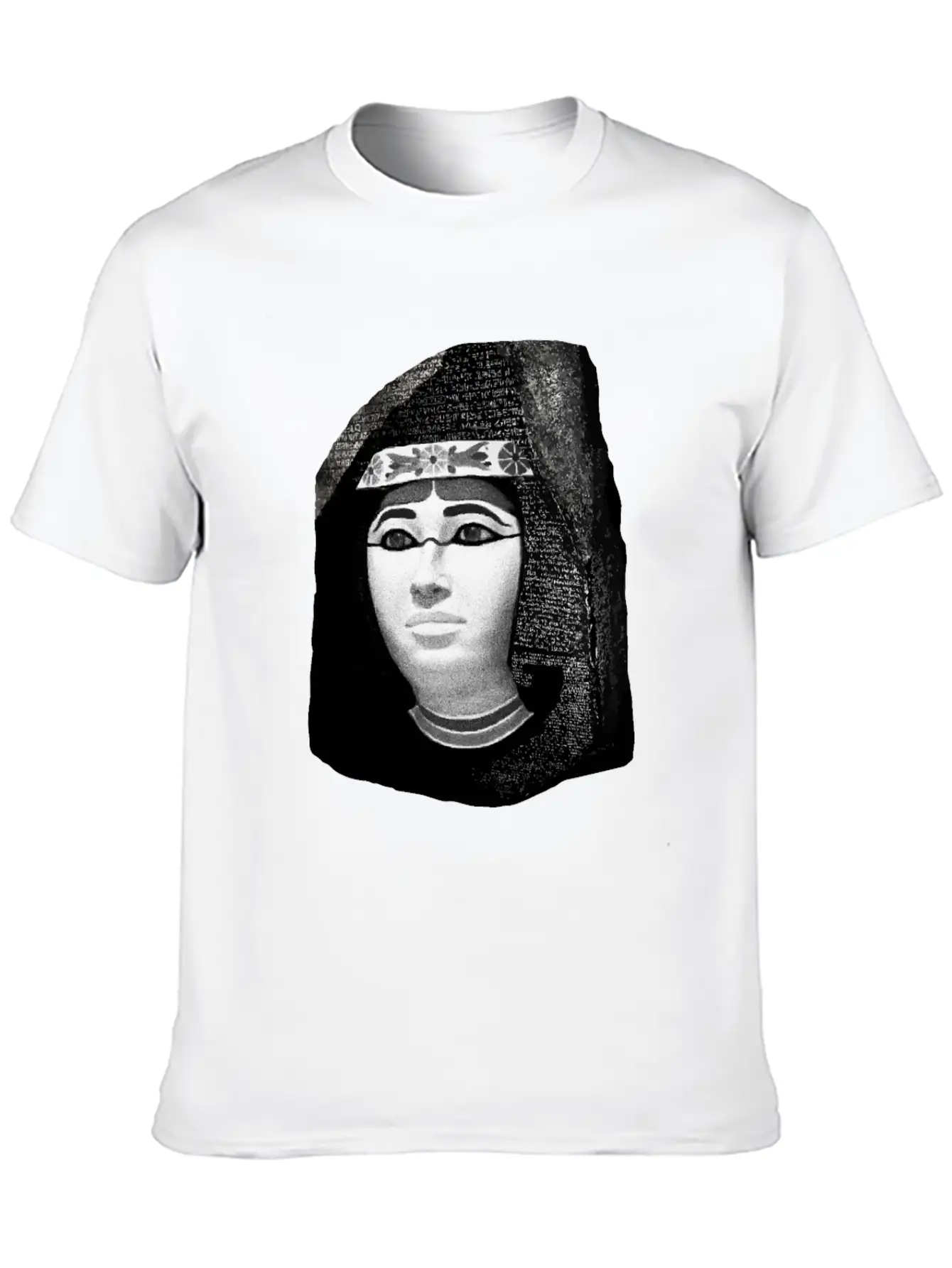 3d Rosetta Stone With Egyptian Woman Classic Fit Graphic Tee For Daily Comfort – Unisex Cotton Shirt