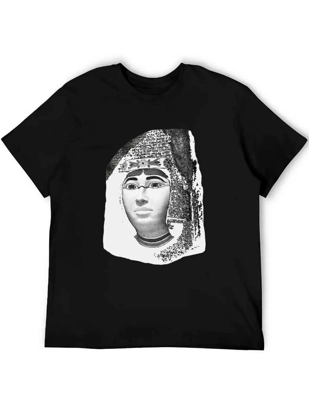 3d Rosetta Stone With Egyptian Woman Classic Fit Graphic Tee For Daily Comfort – Unisex Cotton Shirt