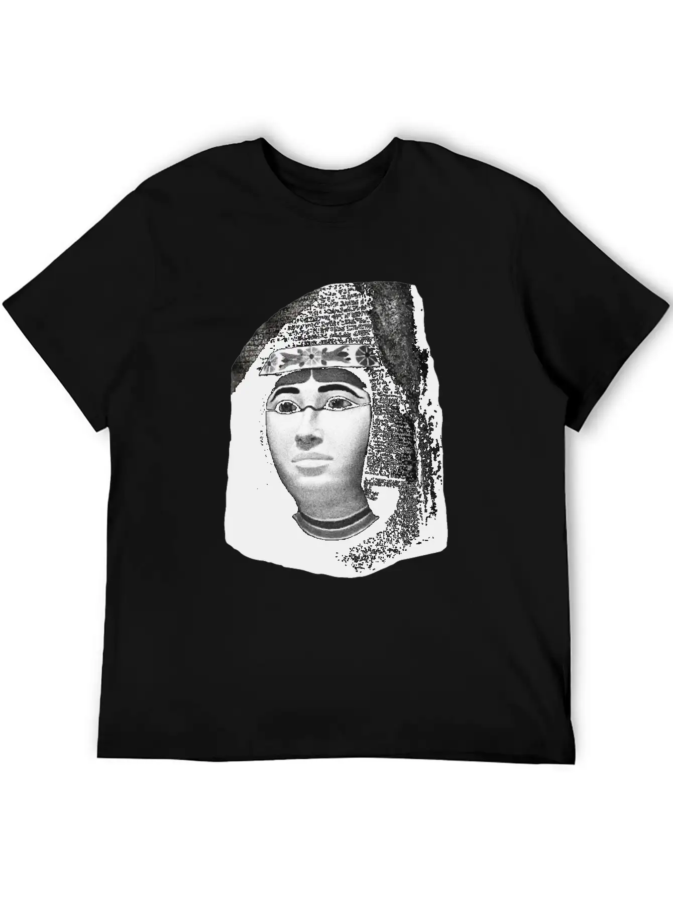 3d Rosetta Stone With Egyptian Woman Classic Fit Graphic Tee For Daily Comfort – Unisex Cotton Shirt