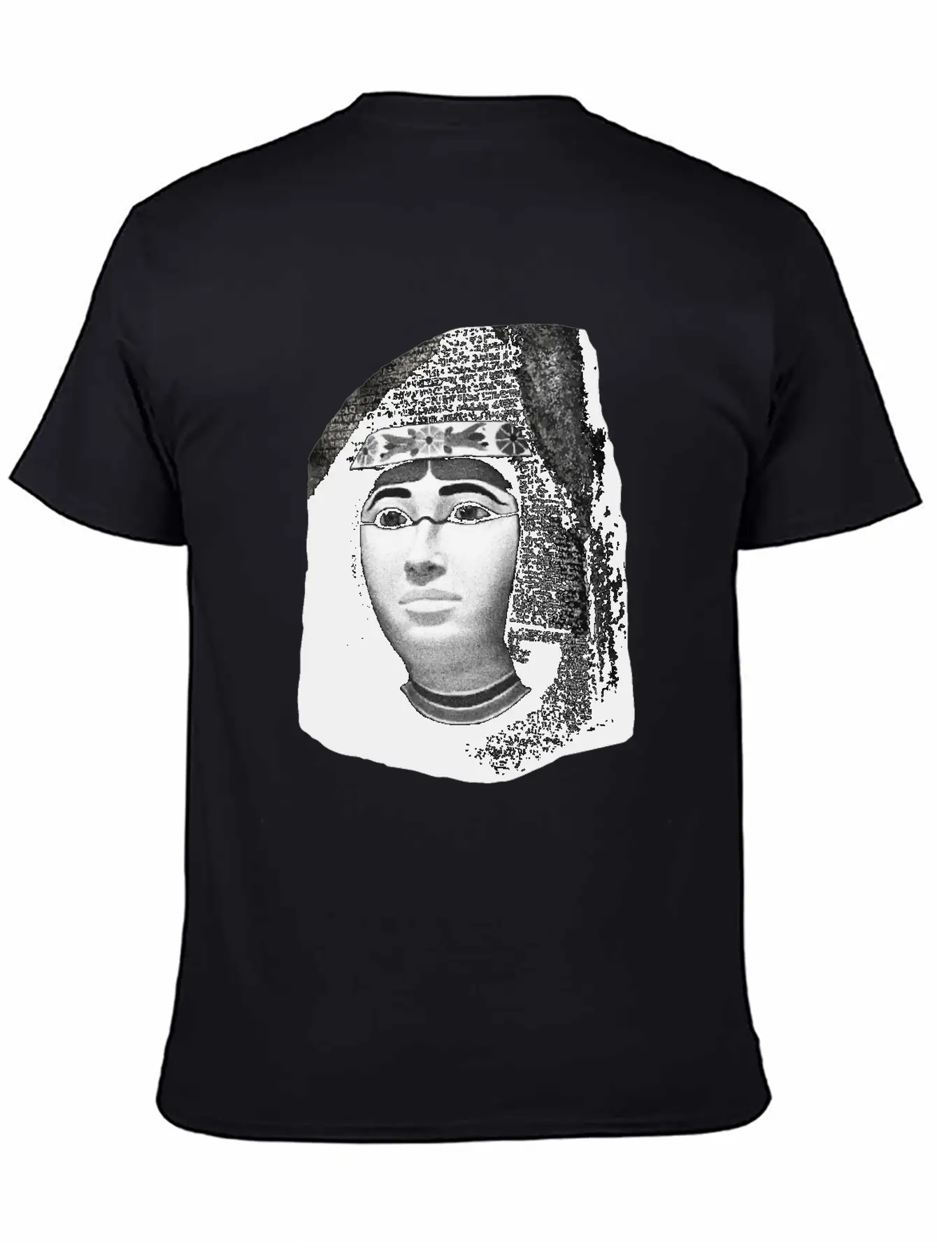 3d Rosetta Stone With Egyptian Woman Classic Fit Graphic Tee For Daily Comfort – Unisex Cotton Shirt