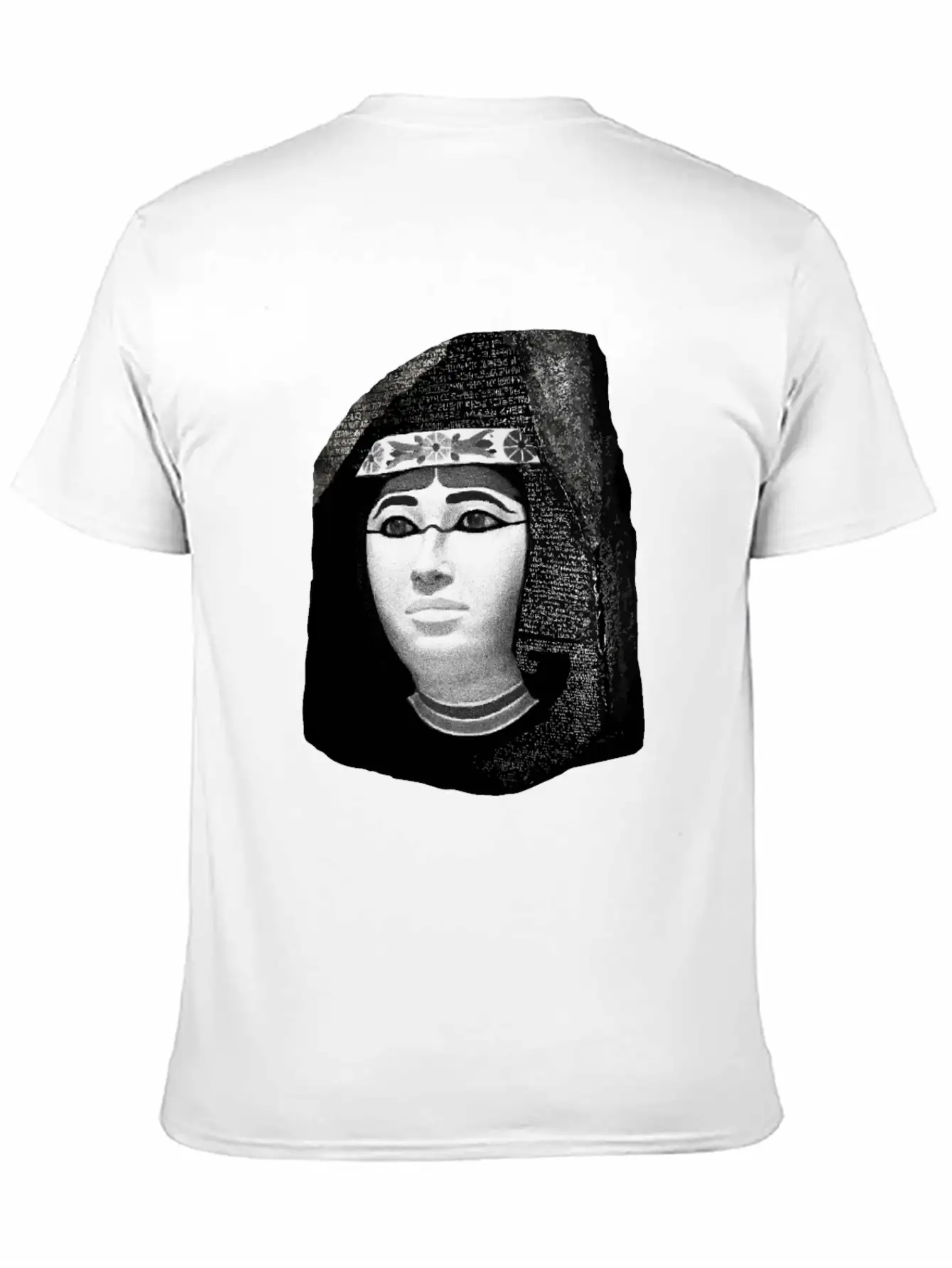 3d Rosetta Stone With Egyptian Woman Classic Fit Graphic Tee For Daily Comfort – Unisex Cotton Shirt