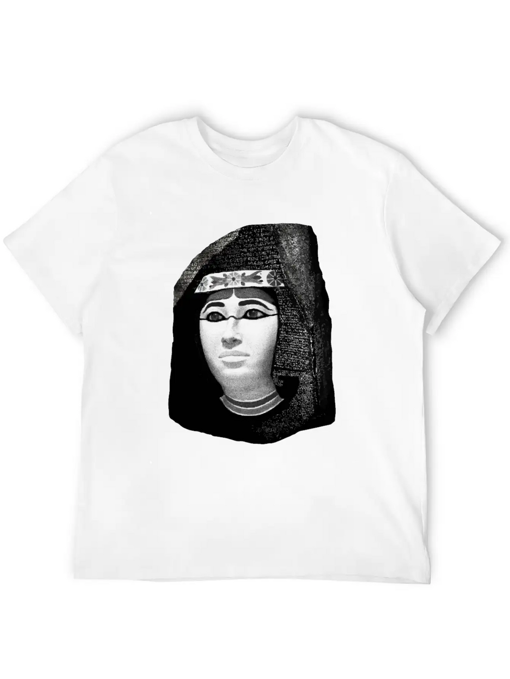 3d Rosetta Stone With Egyptian Woman Classic Fit Graphic Tee For Daily Comfort – Unisex Cotton Shirt