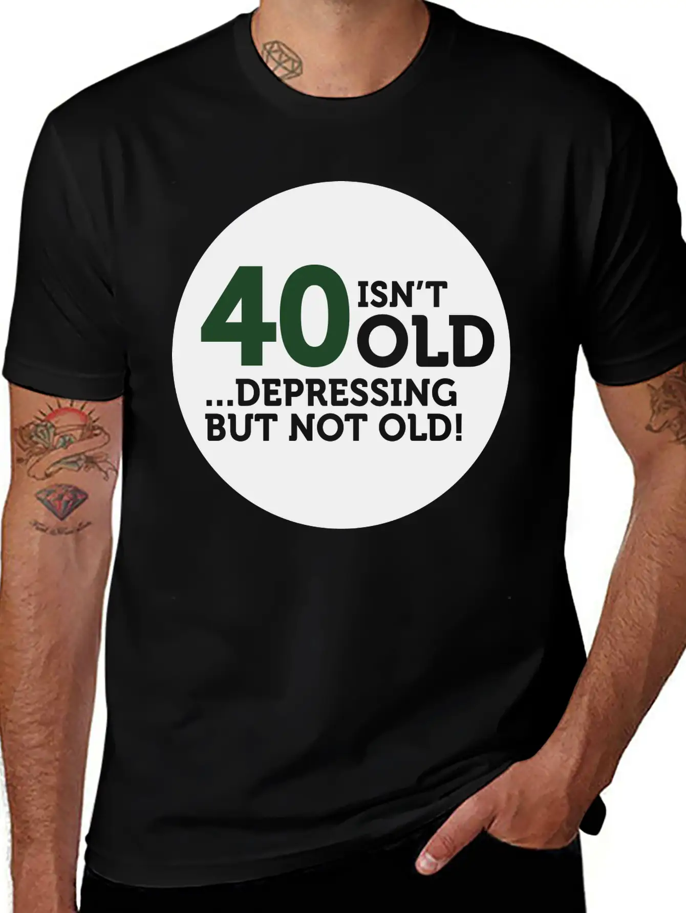 40 Is Not Old. Depressing, But Not Old! Modern Fit Casual T-Shirt – Clean And Versatile Design