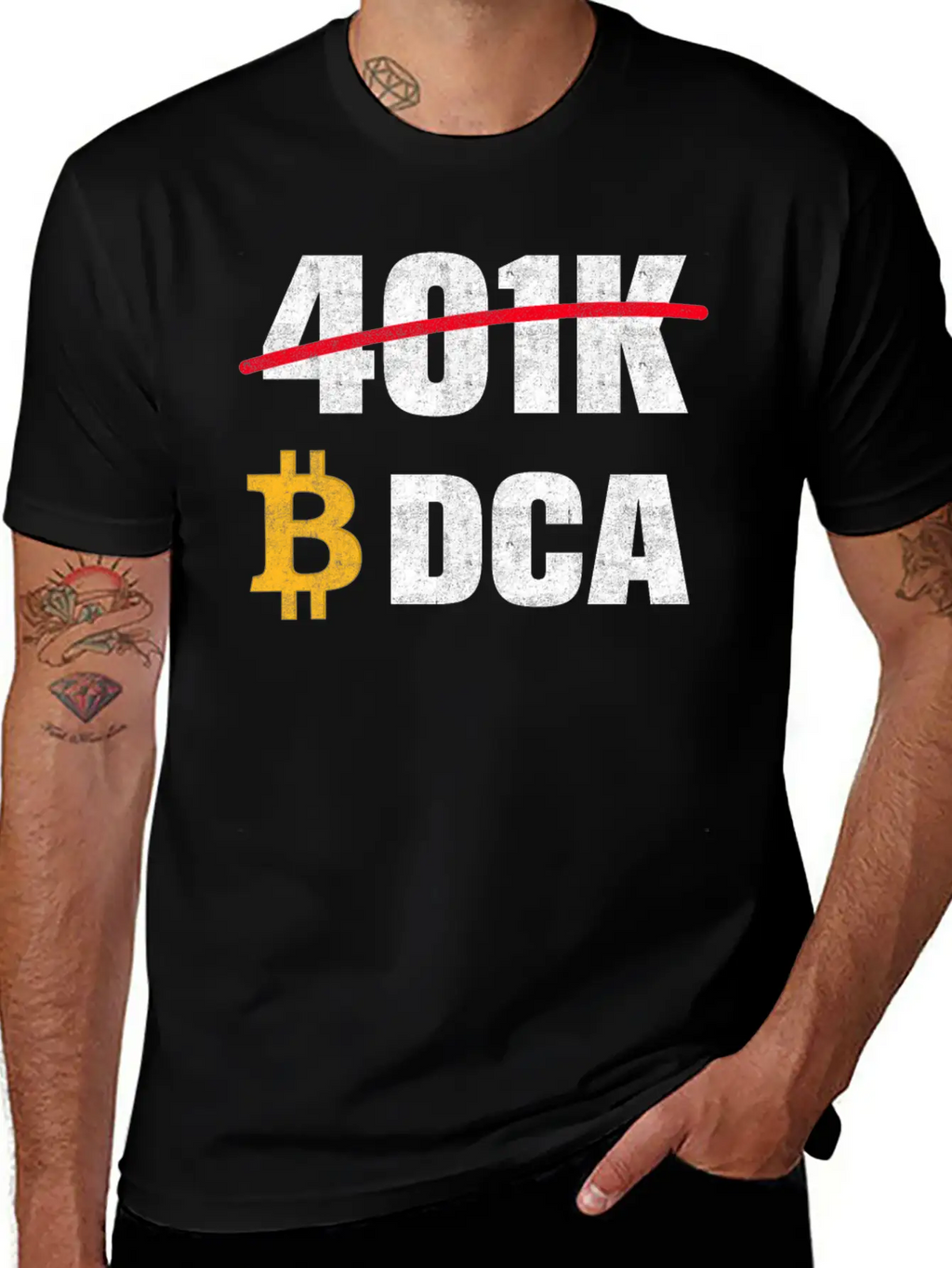 401 K Bitcoin Tshirt Modern Fit Casual T-Shirt – Clean And Versatile Design