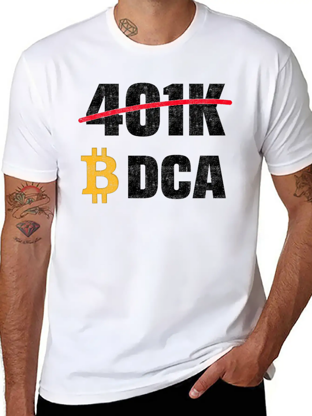 401 K Bitcoin Tshirt Modern Fit Casual T-Shirt – Clean And Versatile Design
