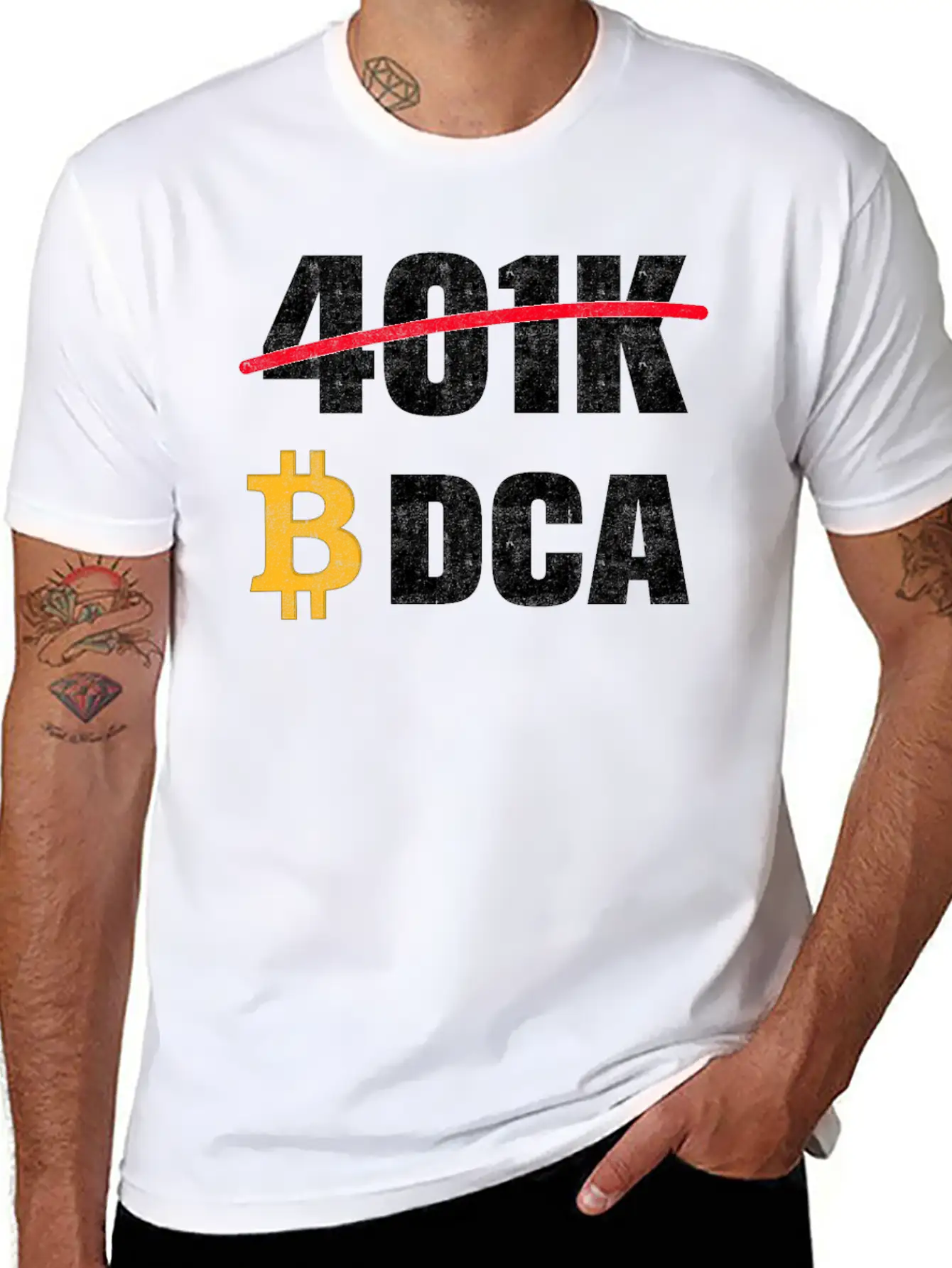 401 K Bitcoin Tshirt Modern Fit Casual T-Shirt – Clean And Versatile Design