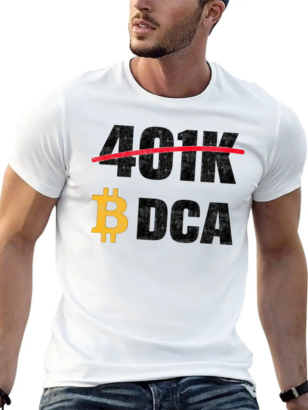 401 K Bitcoin Tshirt Modern Fit Casual T-Shirt – Clean And Versatile Design