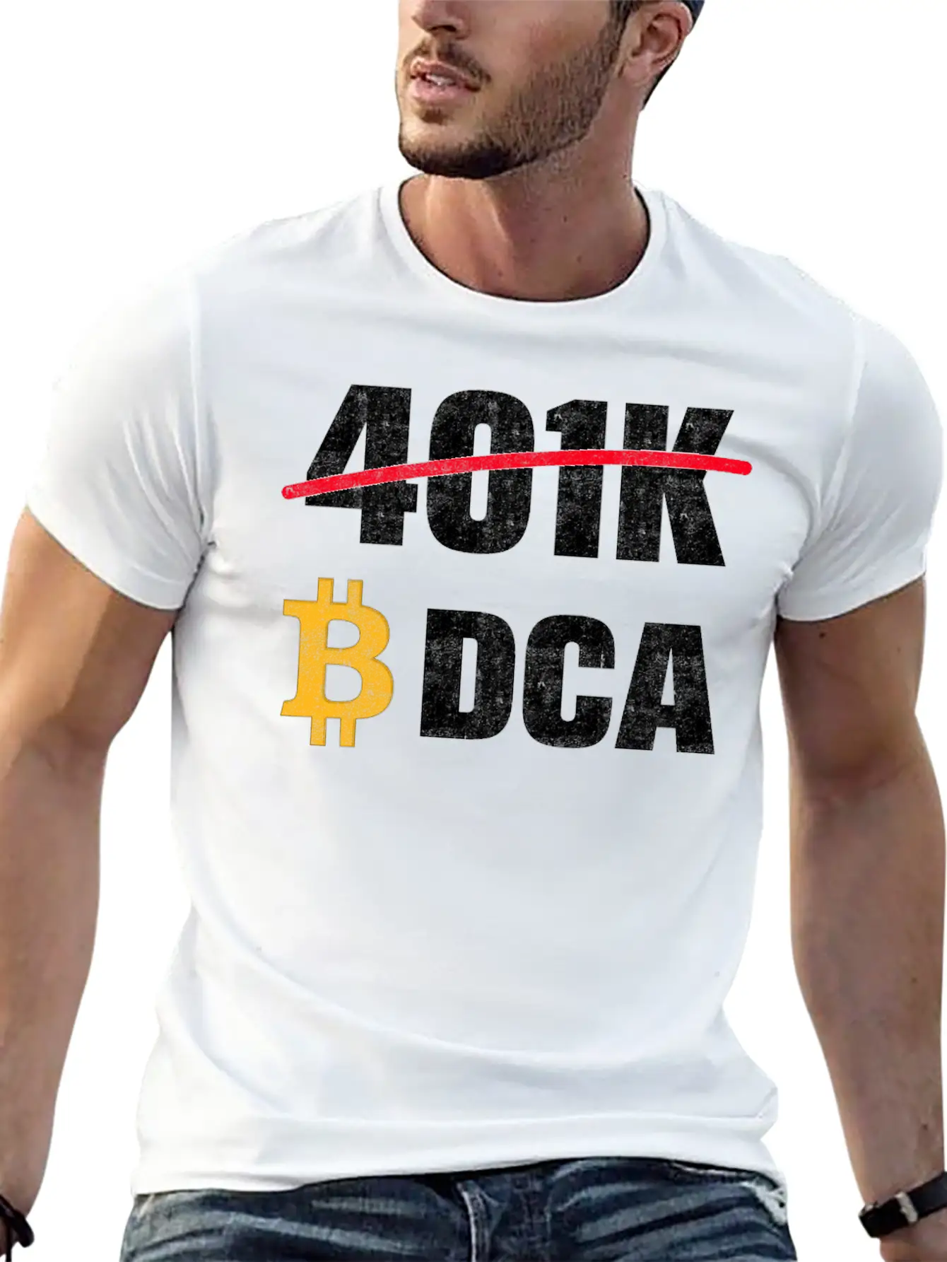 401 K Bitcoin Tshirt Modern Fit Casual T-Shirt – Clean And Versatile Design
