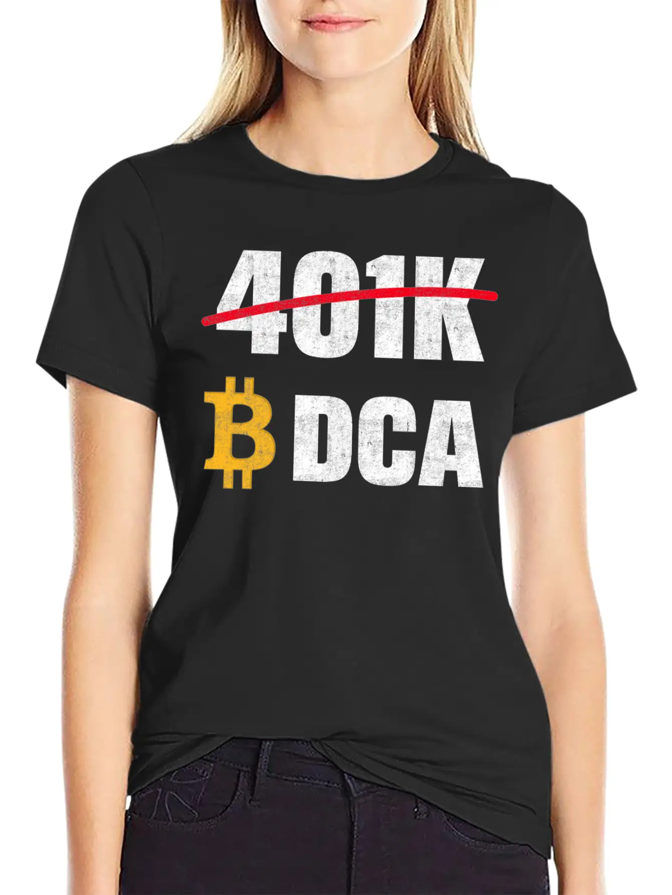 401 K Bitcoin Tshirt Modern Fit Casual T-Shirt – Clean And Versatile Design