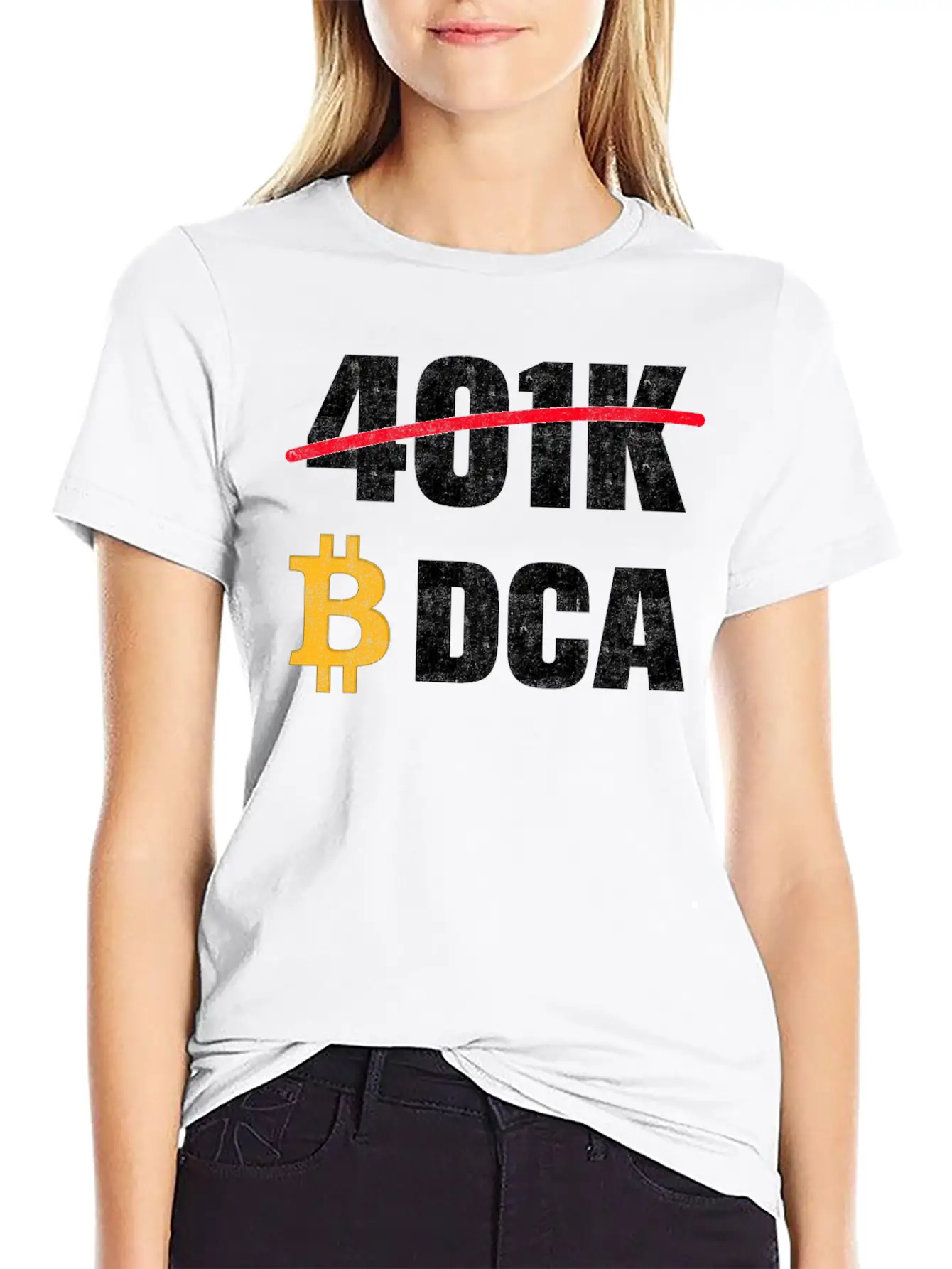 401 K Bitcoin Tshirt Modern Fit Casual T-Shirt – Clean And Versatile Design