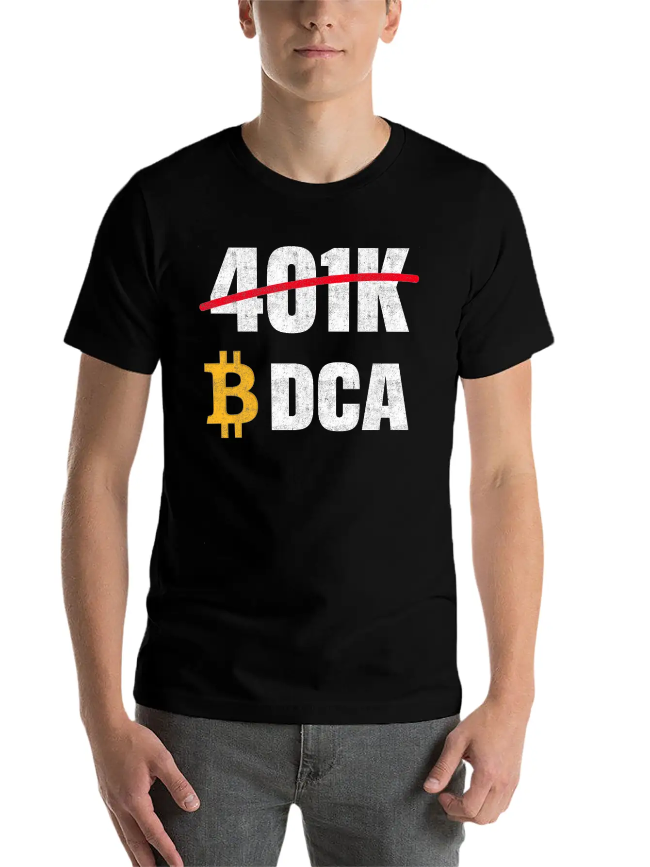 401 K Bitcoin Tshirt Modern Fit Casual T-Shirt – Clean And Versatile Design