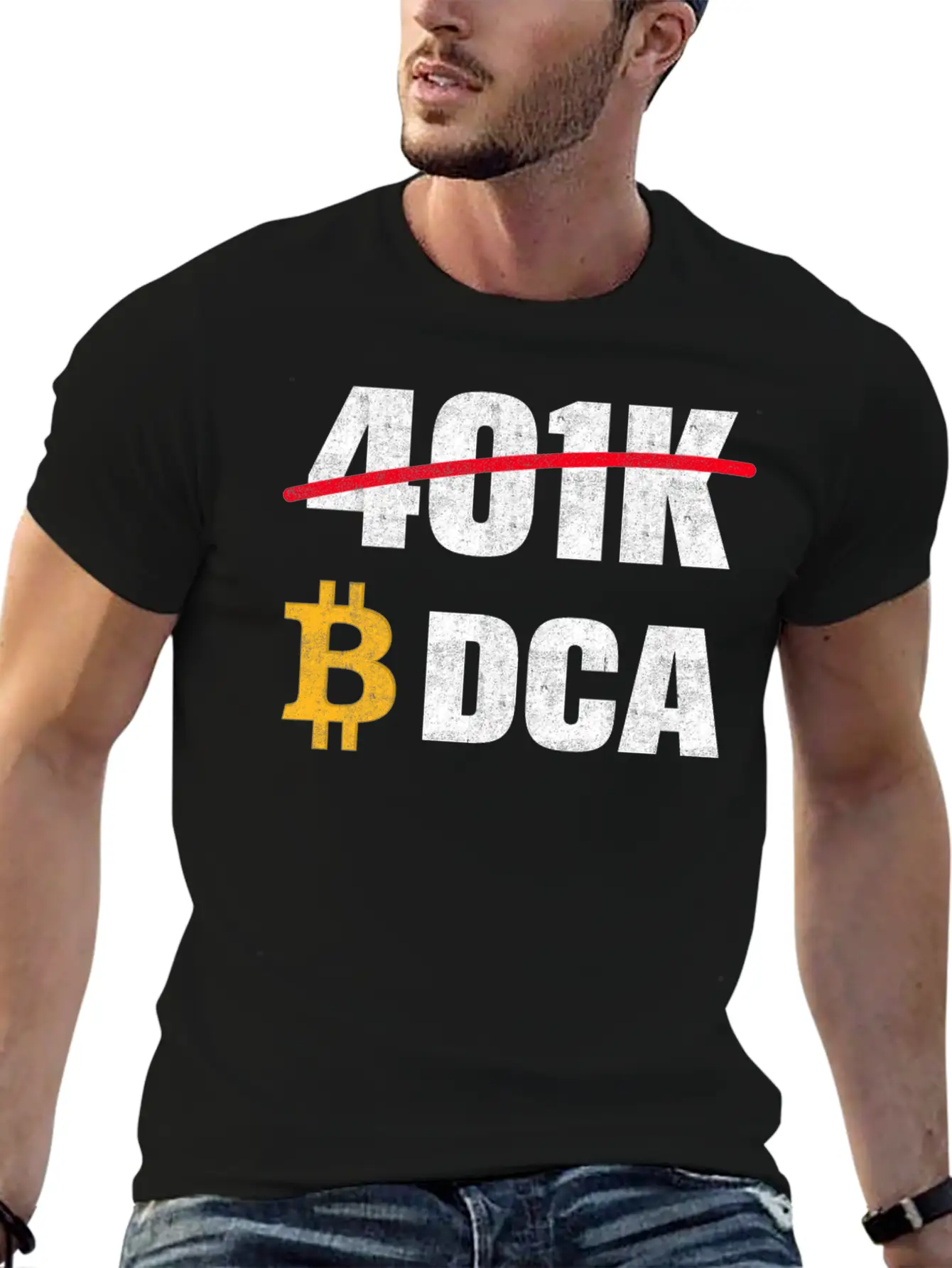 401 K Bitcoin Tshirt Modern Fit Casual T-Shirt – Clean And Versatile Design