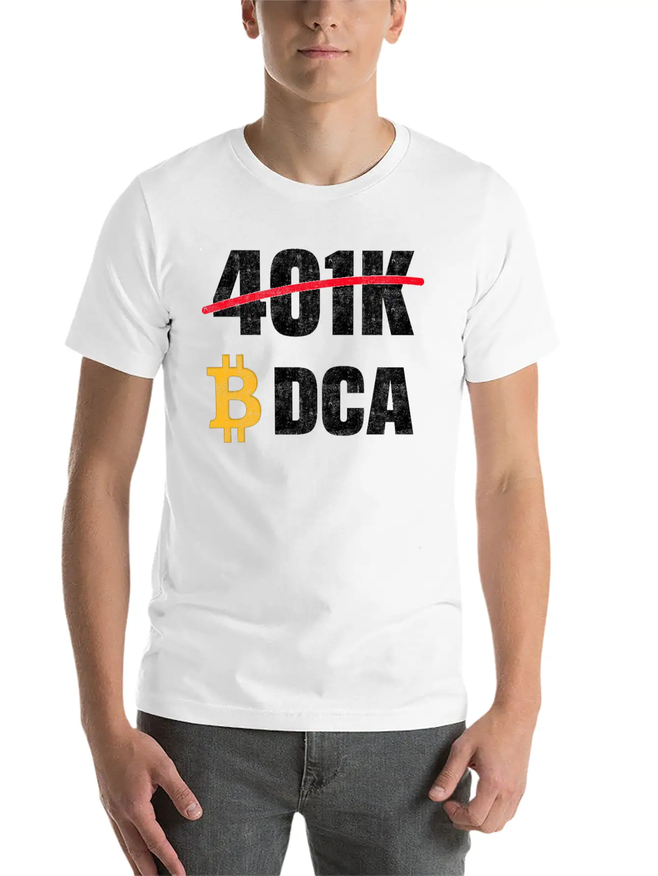 401 K Bitcoin Tshirt Modern Fit Casual T-Shirt – Clean And Versatile Design