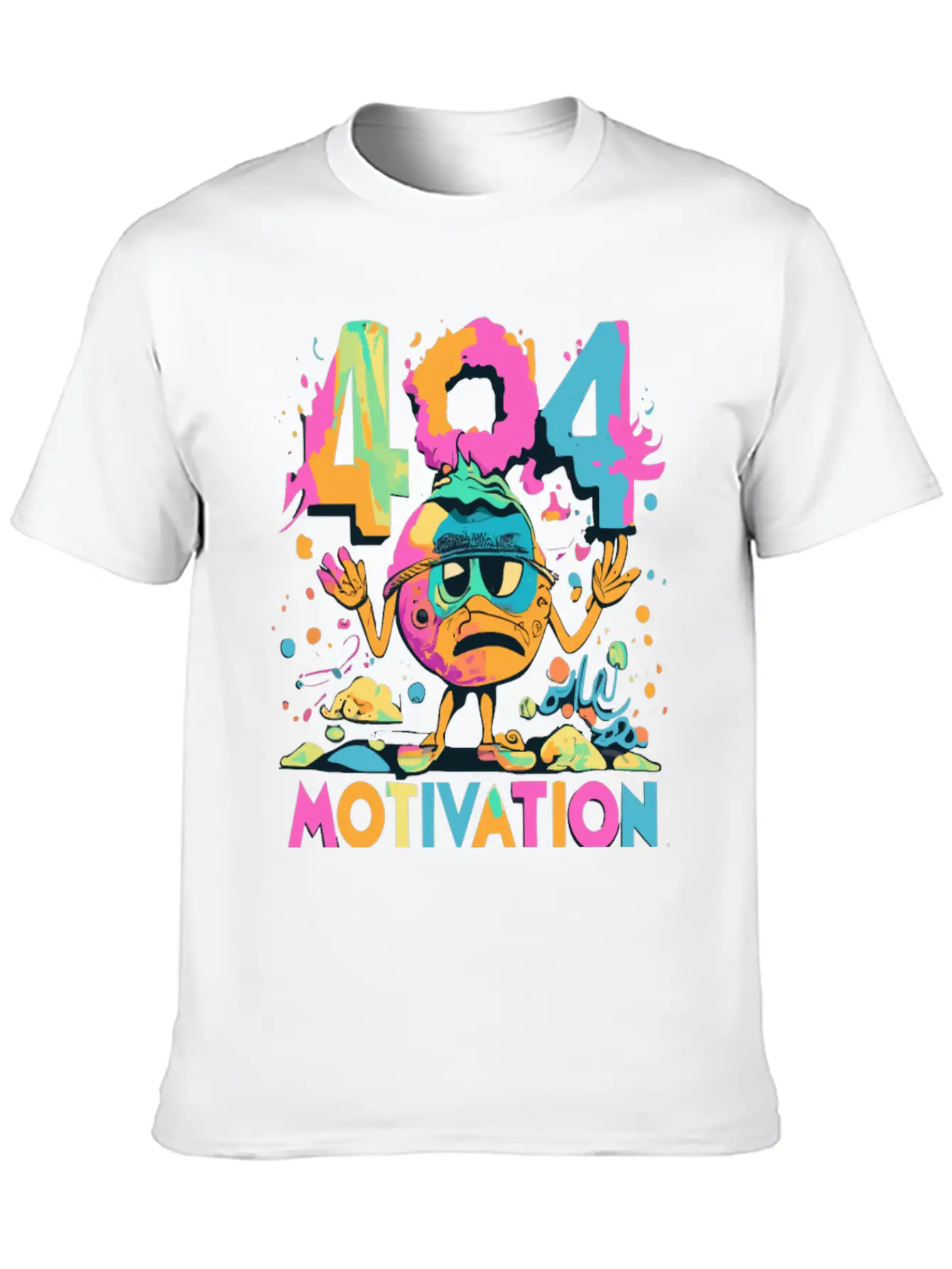 404 - Motivation Not Found Essential Cotton Tee For Daily Outfits – Unisex Style
