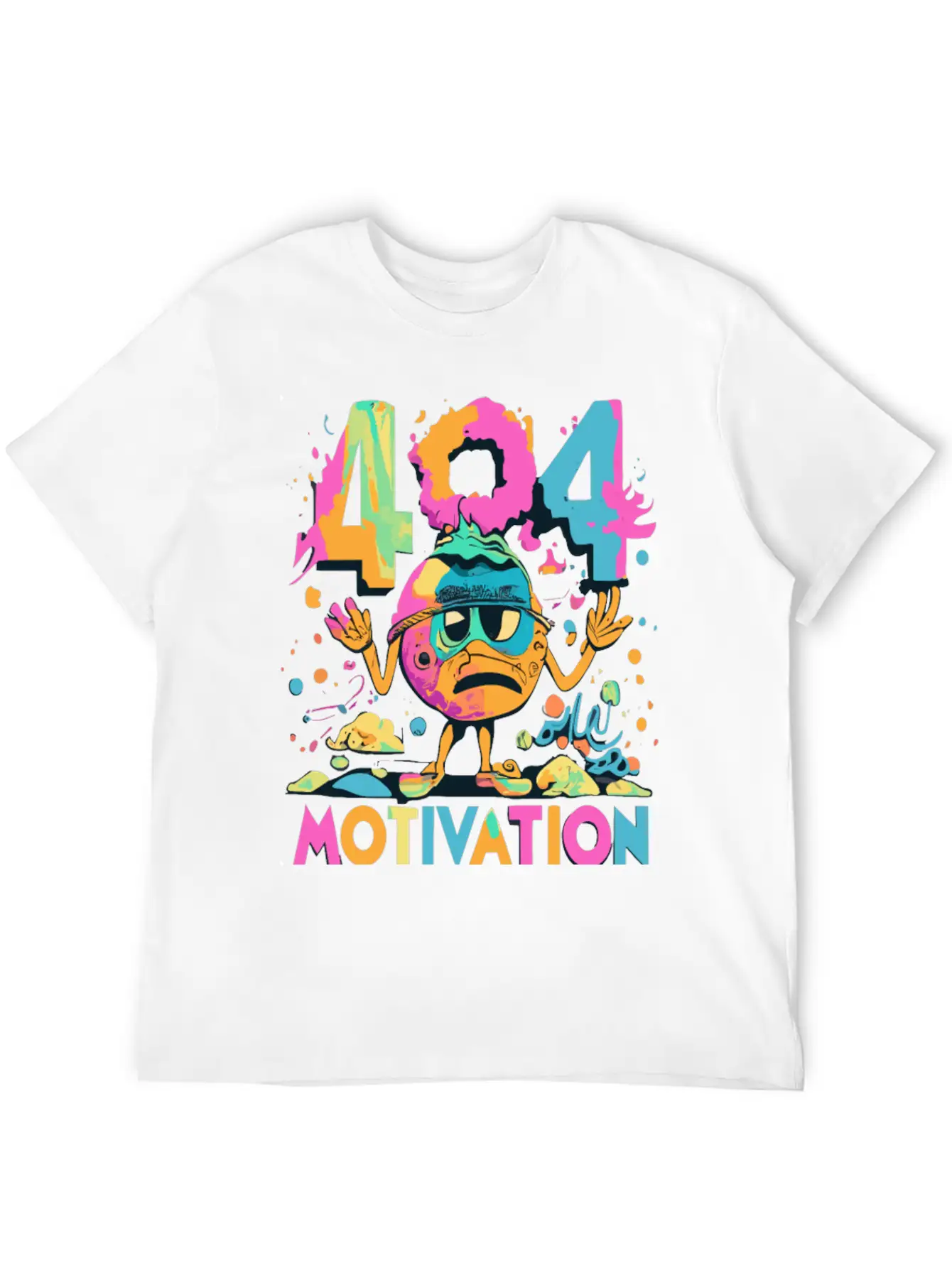 404 - Motivation Not Found Essential Cotton Tee For Daily Outfits – Unisex Style