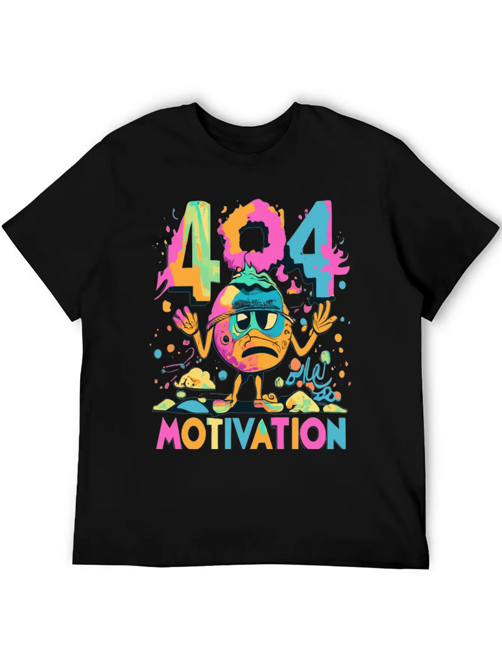 404 - Motivation Not Found Essential Cotton Tee For Daily Outfits – Unisex Style