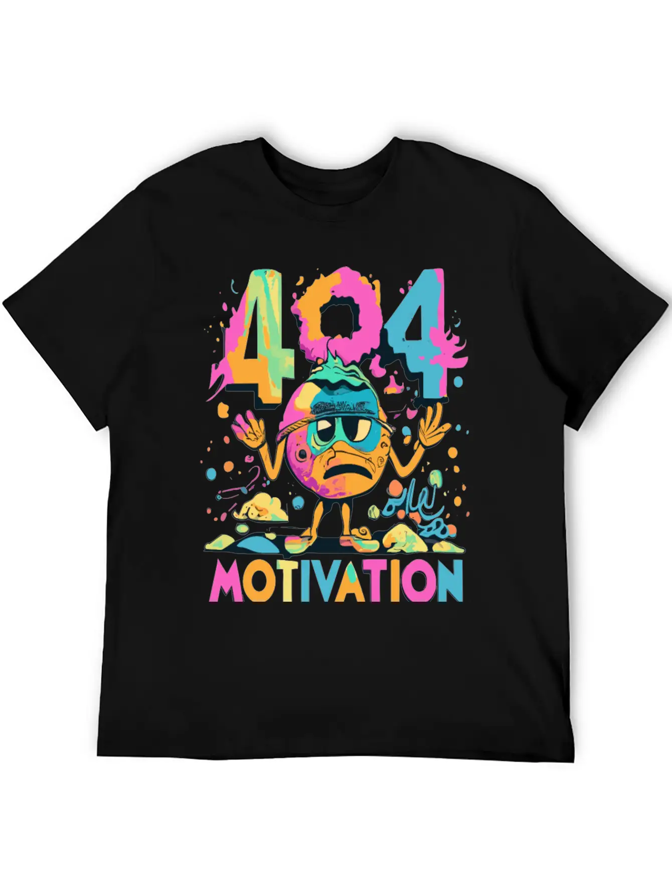 404 - Motivation Not Found Essential Cotton Tee For Daily Outfits – Unisex Style