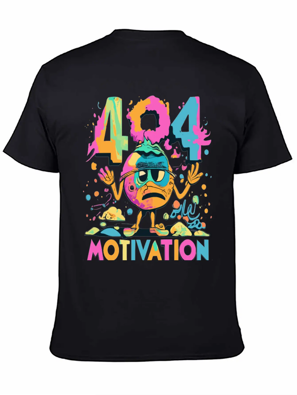 404 - Motivation Not Found Essential Cotton Tee For Daily Outfits – Unisex Style