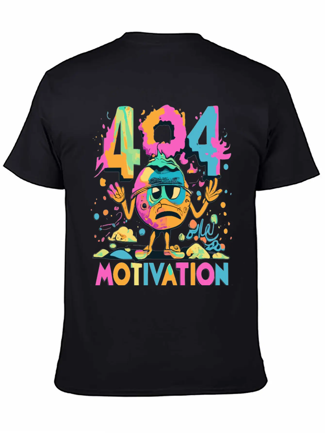 404 - Motivation Not Found Essential Cotton Tee For Daily Outfits – Unisex Style