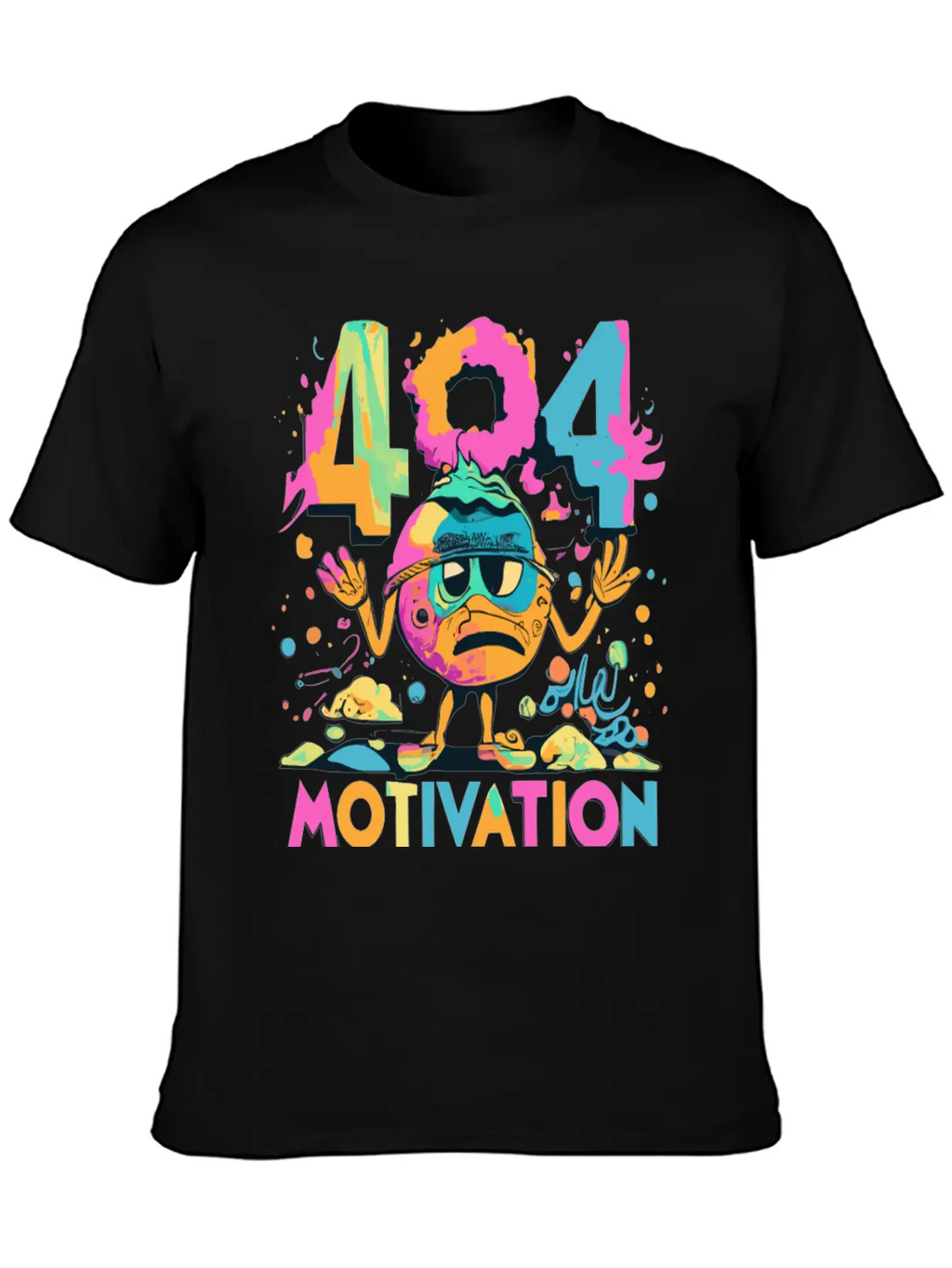 404 - Motivation Not Found Essential Cotton Tee For Daily Outfits – Unisex Style