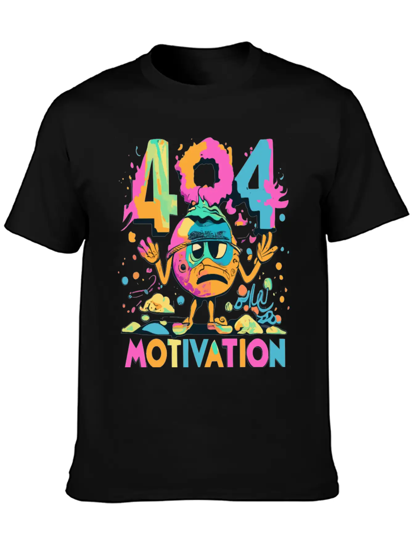 404 - Motivation Not Found Essential Cotton Tee For Daily Outfits – Unisex Style