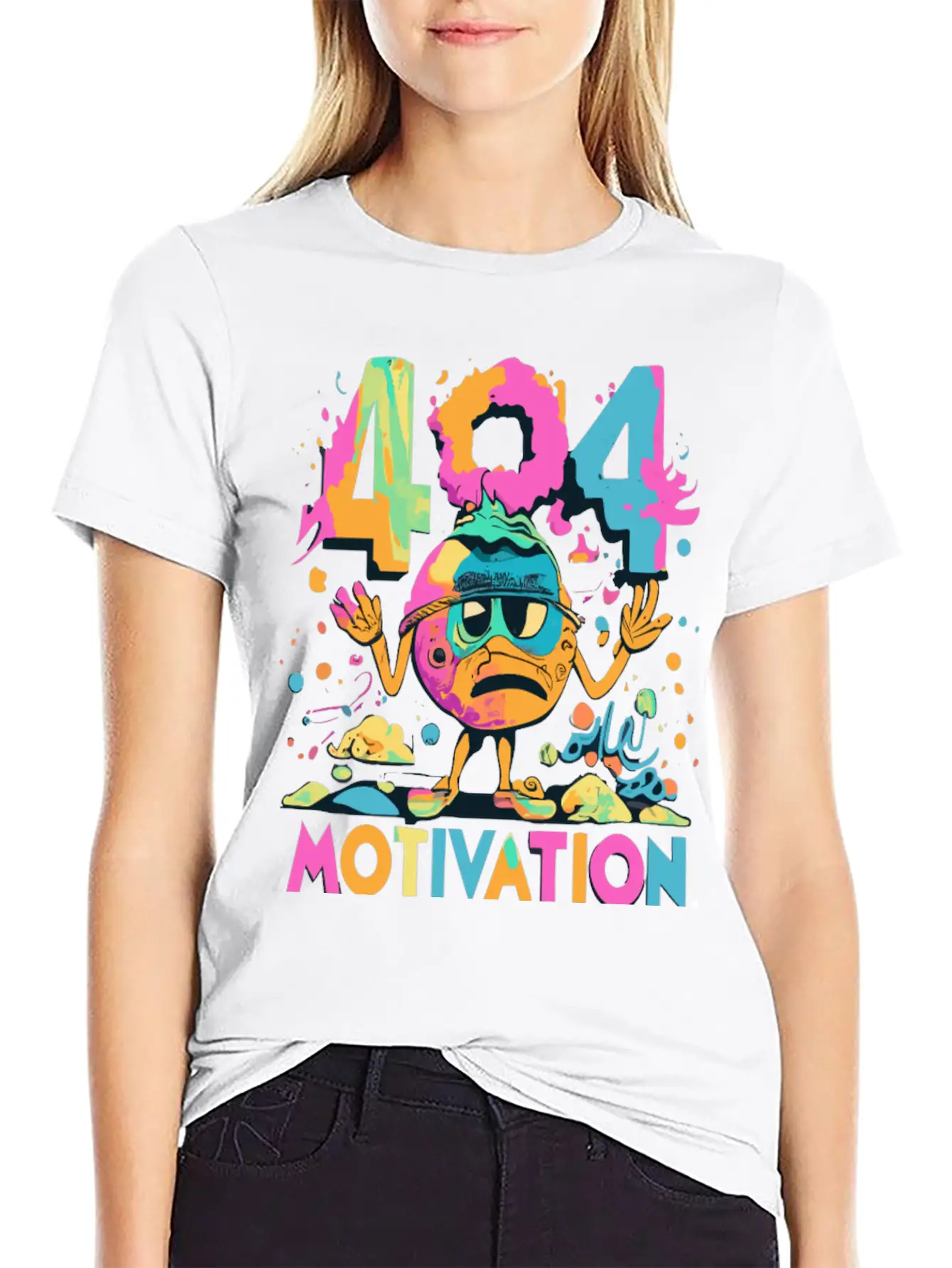 404 - Motivation Not Found Essential Cotton Tee For Daily Outfits – Unisex Style