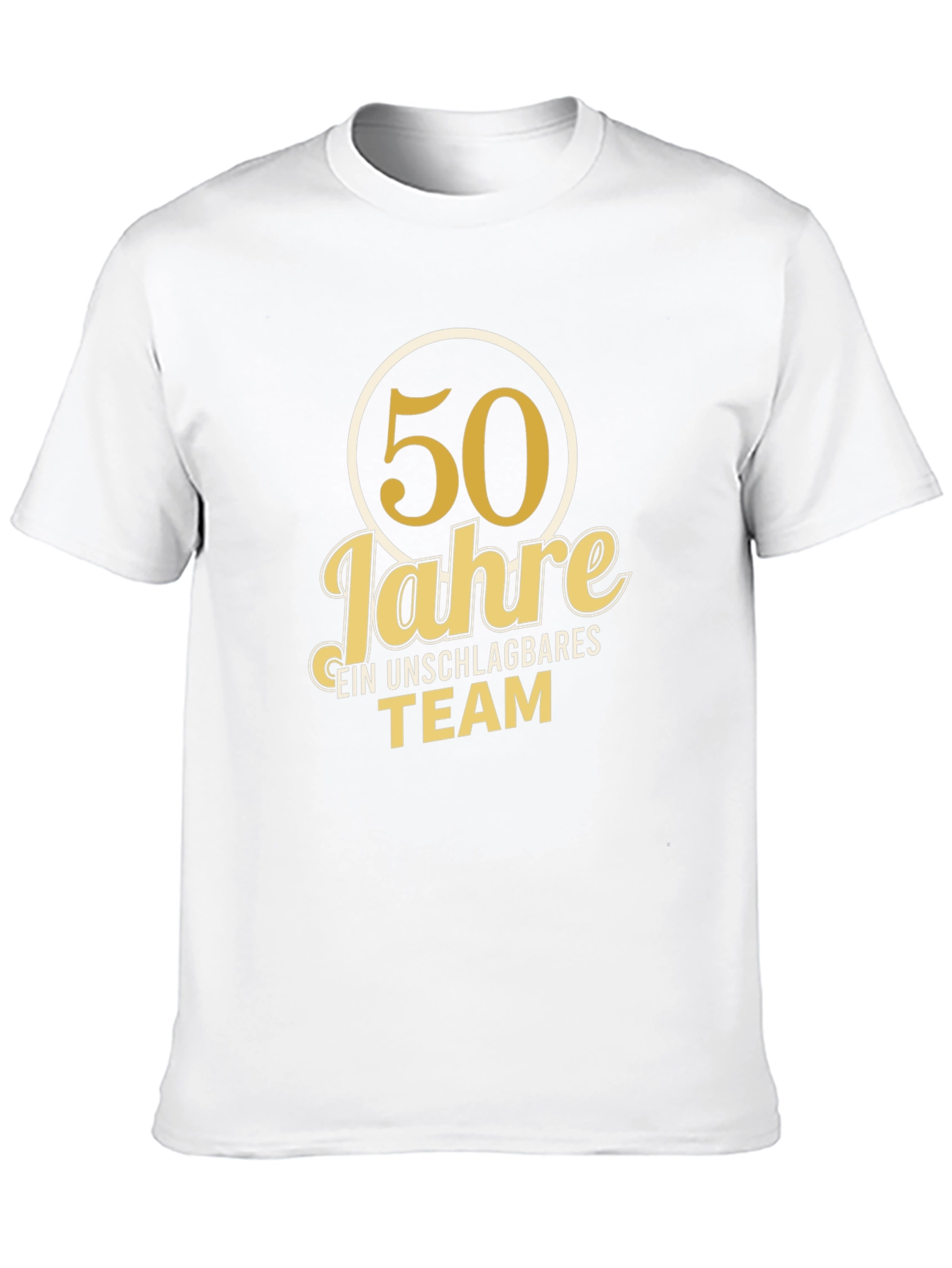 50 Jahre T-Shirt - Unschlagbares Team - Black Tee
