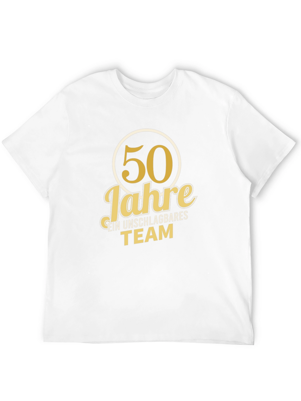 50 Jahre T-Shirt - Unschlagbares Team - Black Tee