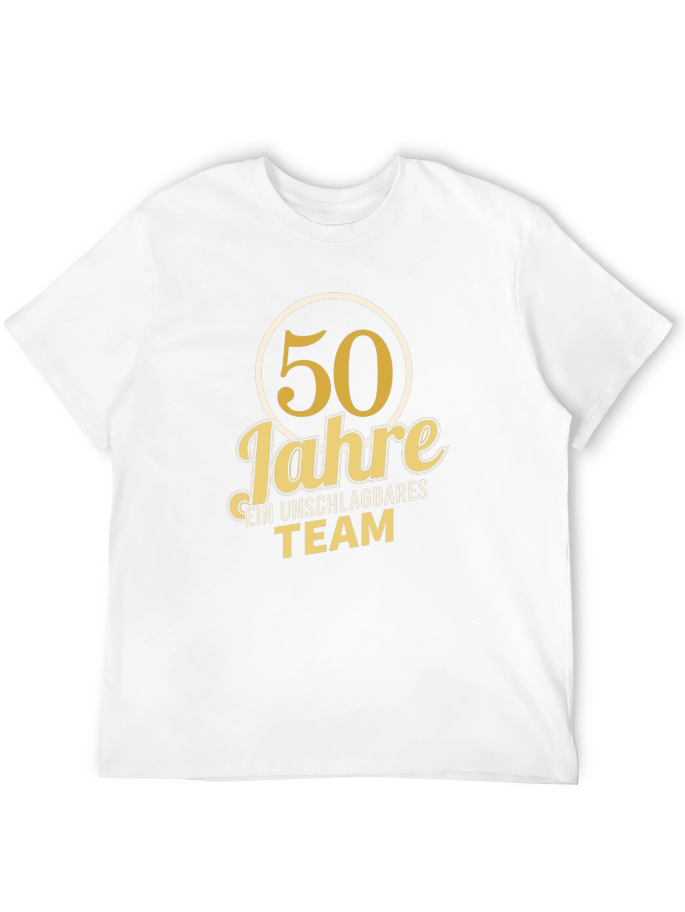 50 Jahre T-Shirt - Unschlagbares Team - Black Tee