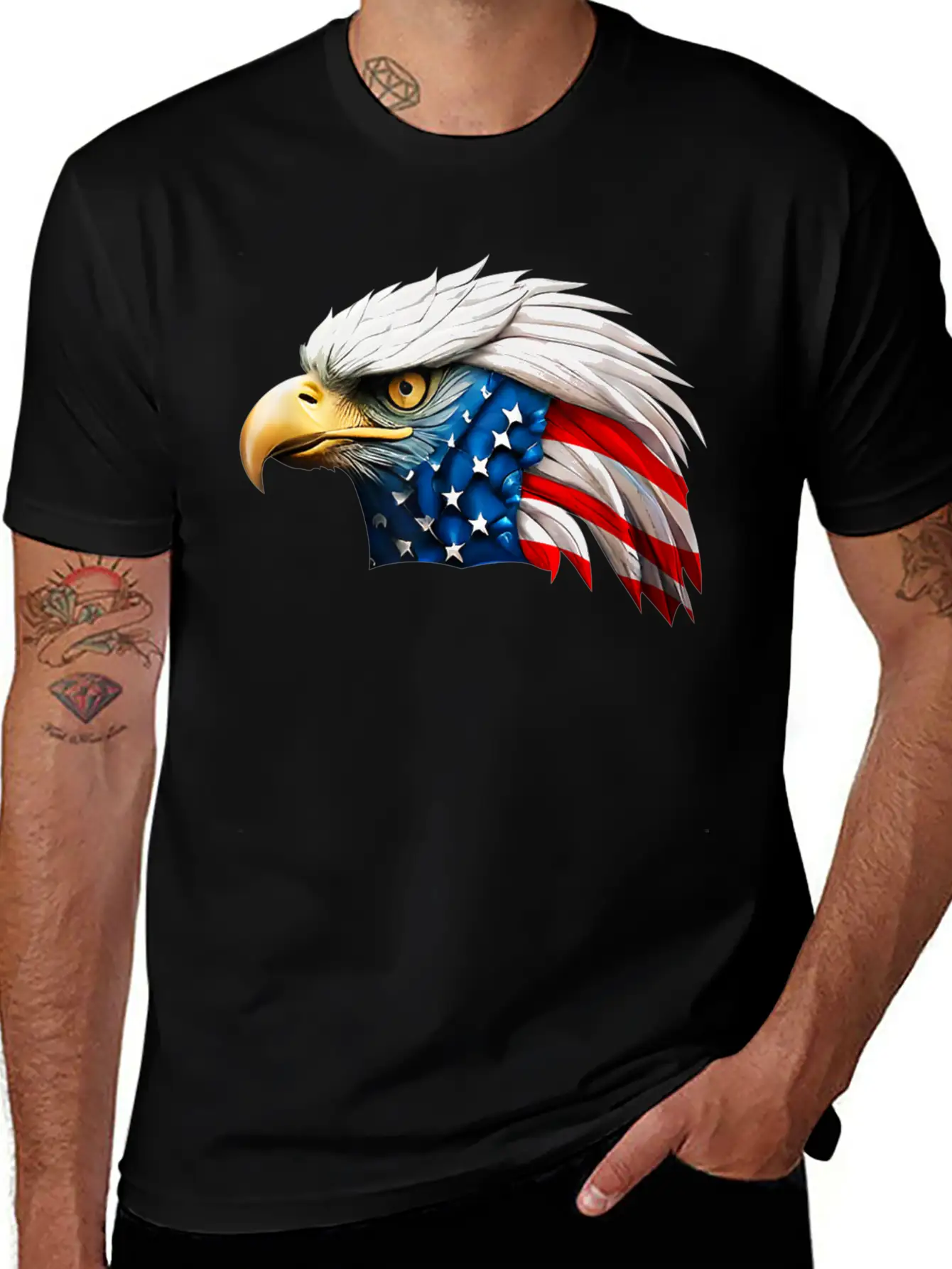 4th American Eagle Independence Relaxed Everyday Tee – Lightweight And Durable Cotton