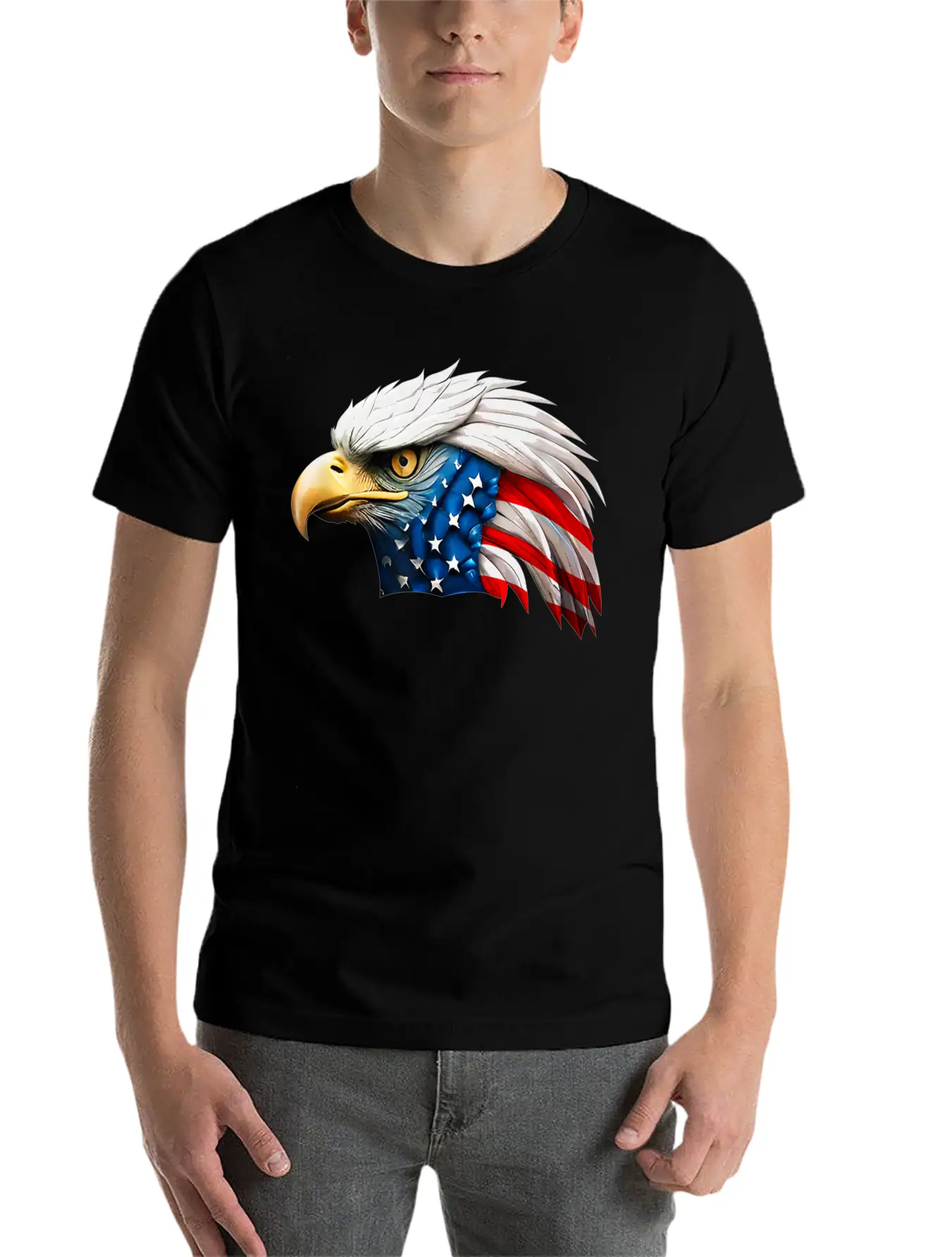 4th American Eagle Independence Relaxed Everyday Tee – Lightweight And Durable Cotton