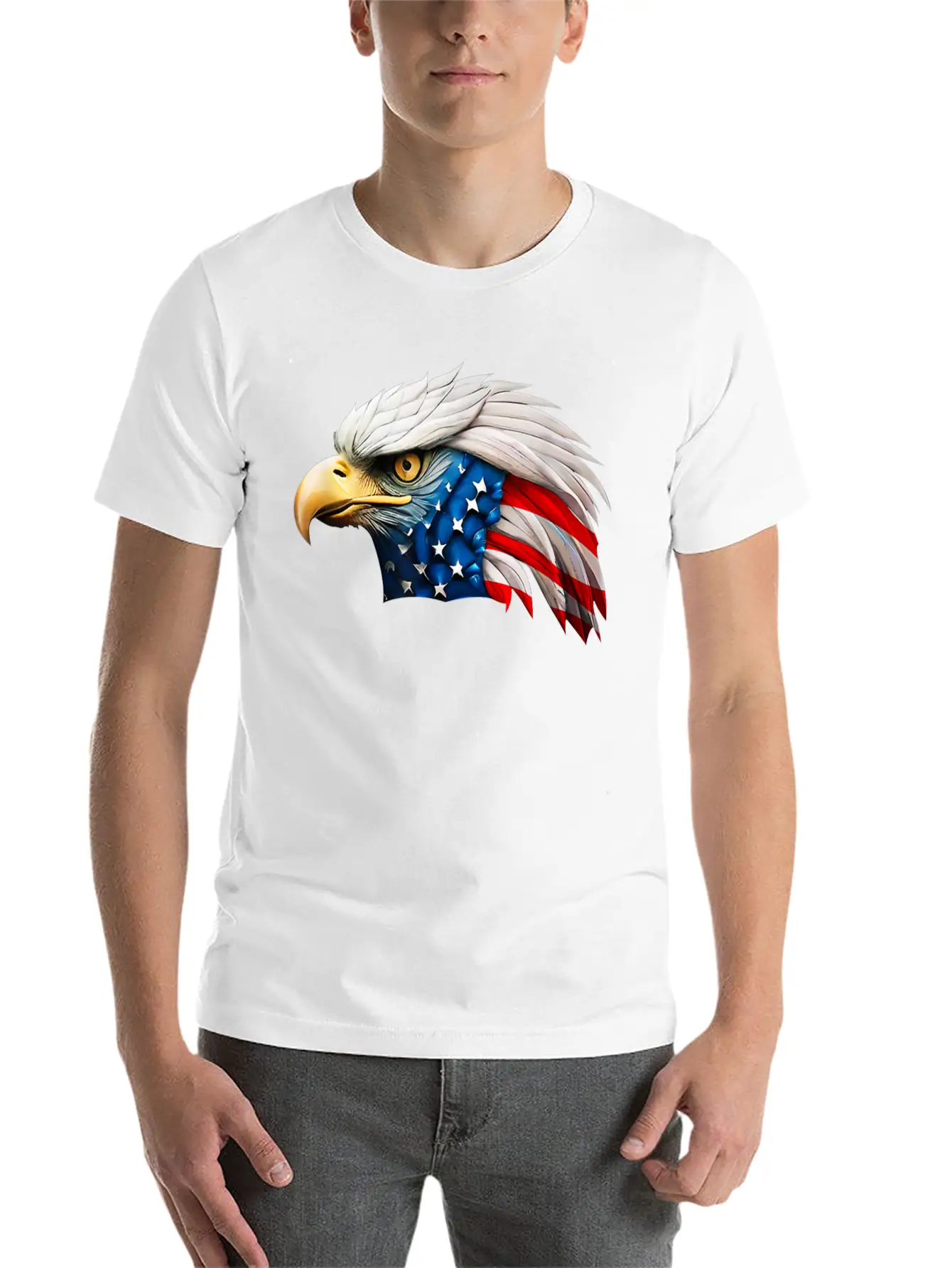 4th American Eagle Independence Relaxed Everyday Tee – Lightweight And Durable Cotton