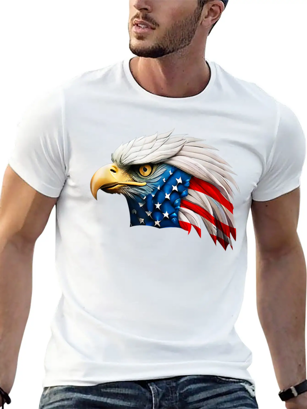 4th American Eagle Independence Relaxed Everyday Tee – Lightweight And Durable Cotton