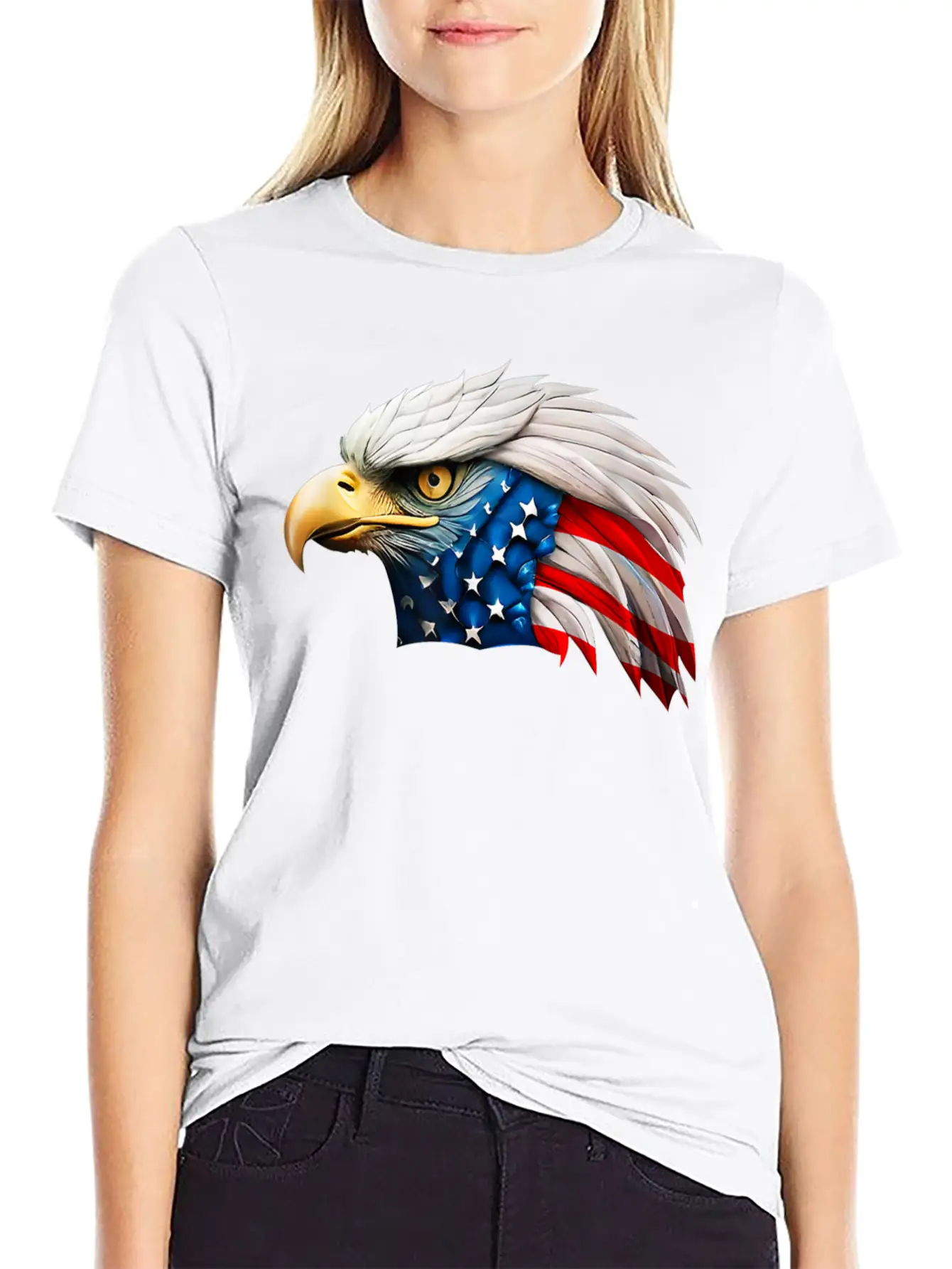 4th American Eagle Independence Relaxed Everyday Tee – Lightweight And Durable Cotton