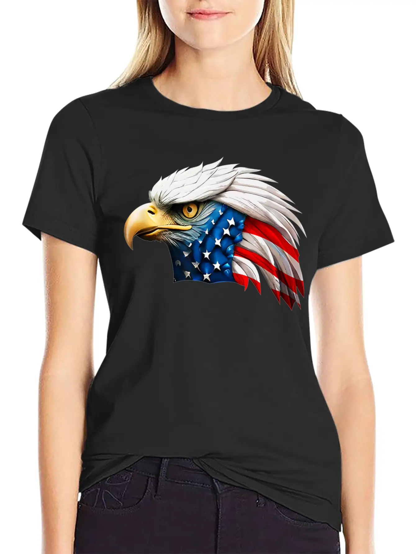 4th American Eagle Independence Relaxed Everyday Tee – Lightweight And Durable Cotton