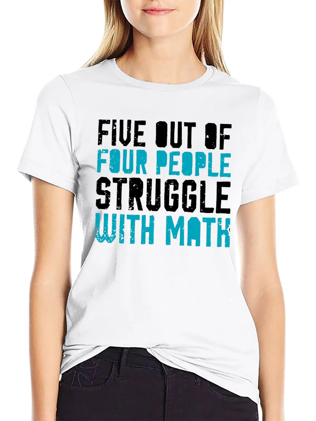 5 Out Of 4 People Have Problems With Math Saying Lightweight Cotton T-Shirt – Daily Comfort Graphic Shirt