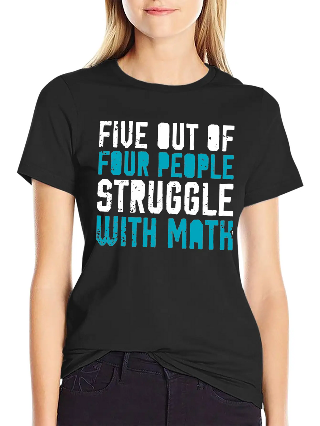5 Out Of 4 People Have Problems With Math Saying Lightweight Cotton T-Shirt – Daily Comfort Graphic Shirt