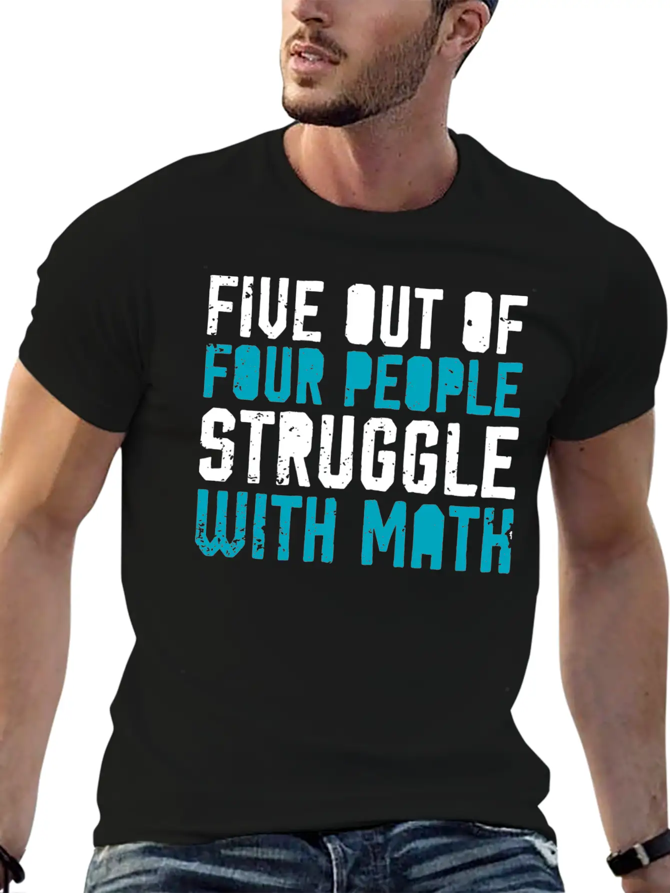 5 Out Of 4 People Have Problems With Math Saying Lightweight Cotton T-Shirt – Daily Comfort Graphic Shirt
