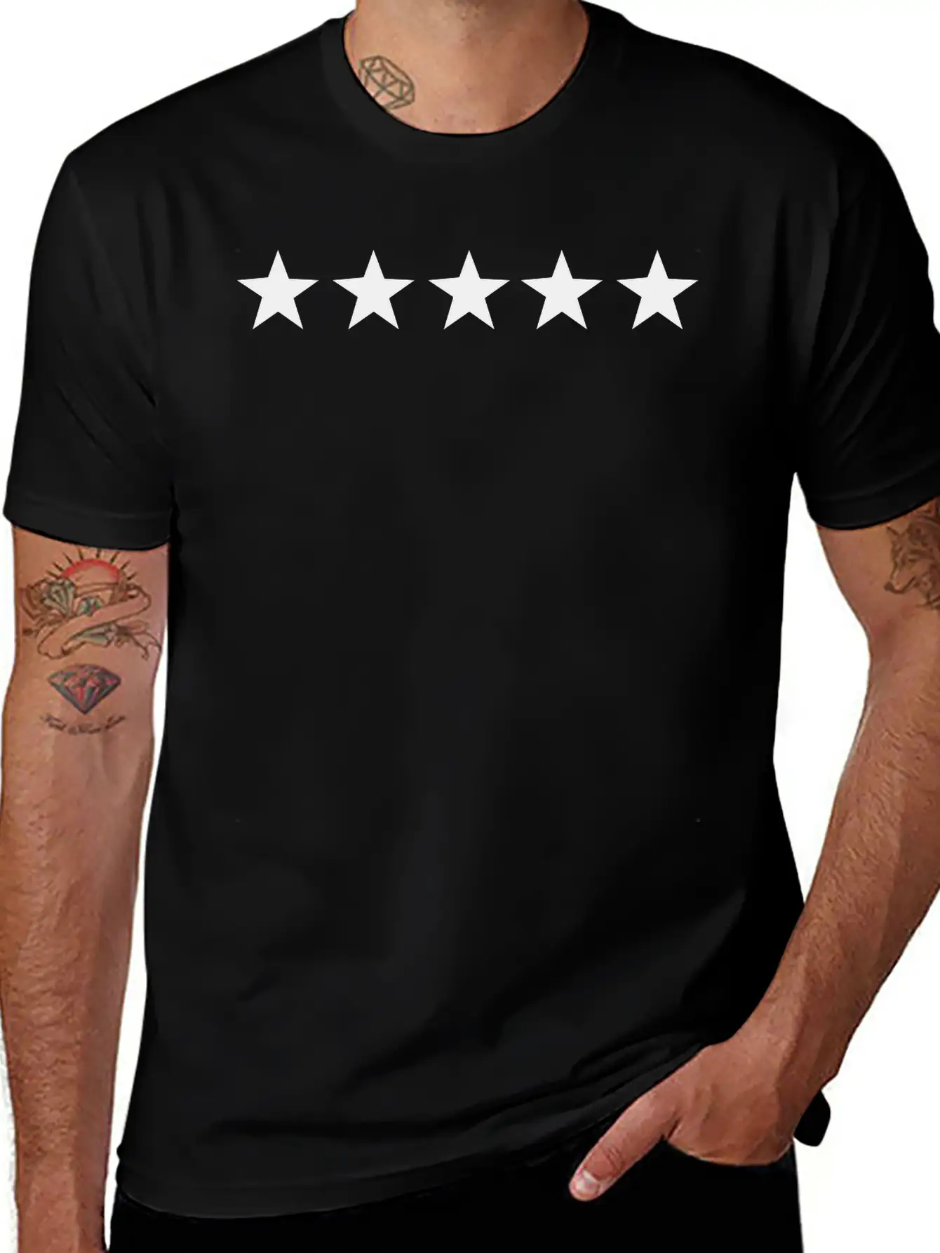 5 Stars Relaxed Everyday Tee – Lightweight And Durable Cotton