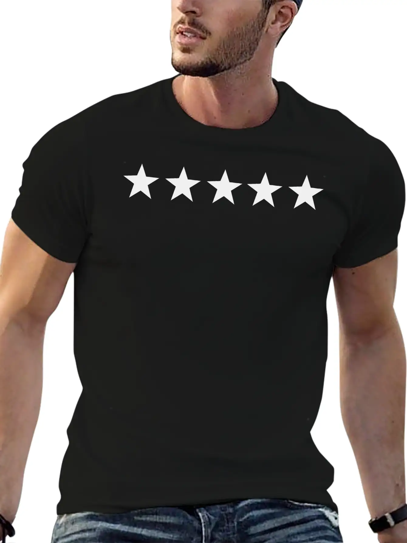 5 Stars Relaxed Everyday Tee – Lightweight And Durable Cotton
