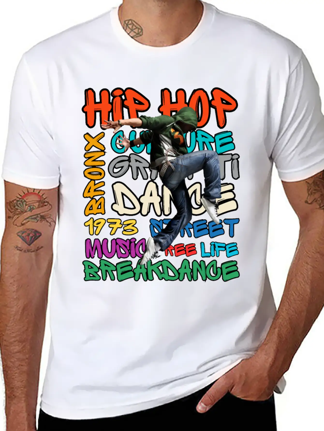 50 Years Of Hip Hop Classic Fit Graphic Tee For Daily Comfort – Unisex Cotton Shirt