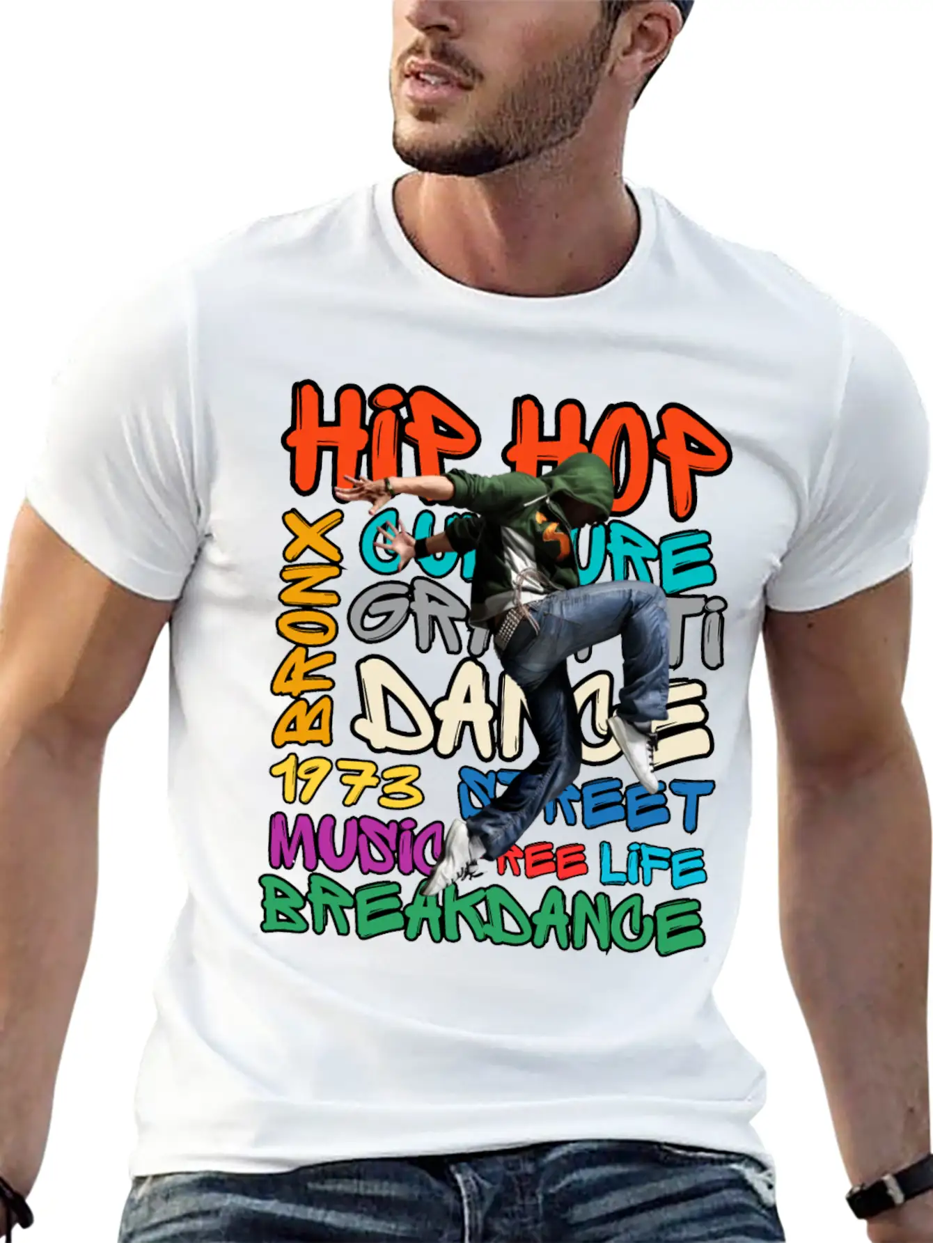 50 Years Of Hip Hop Classic Fit Graphic Tee For Daily Comfort – Unisex Cotton Shirt