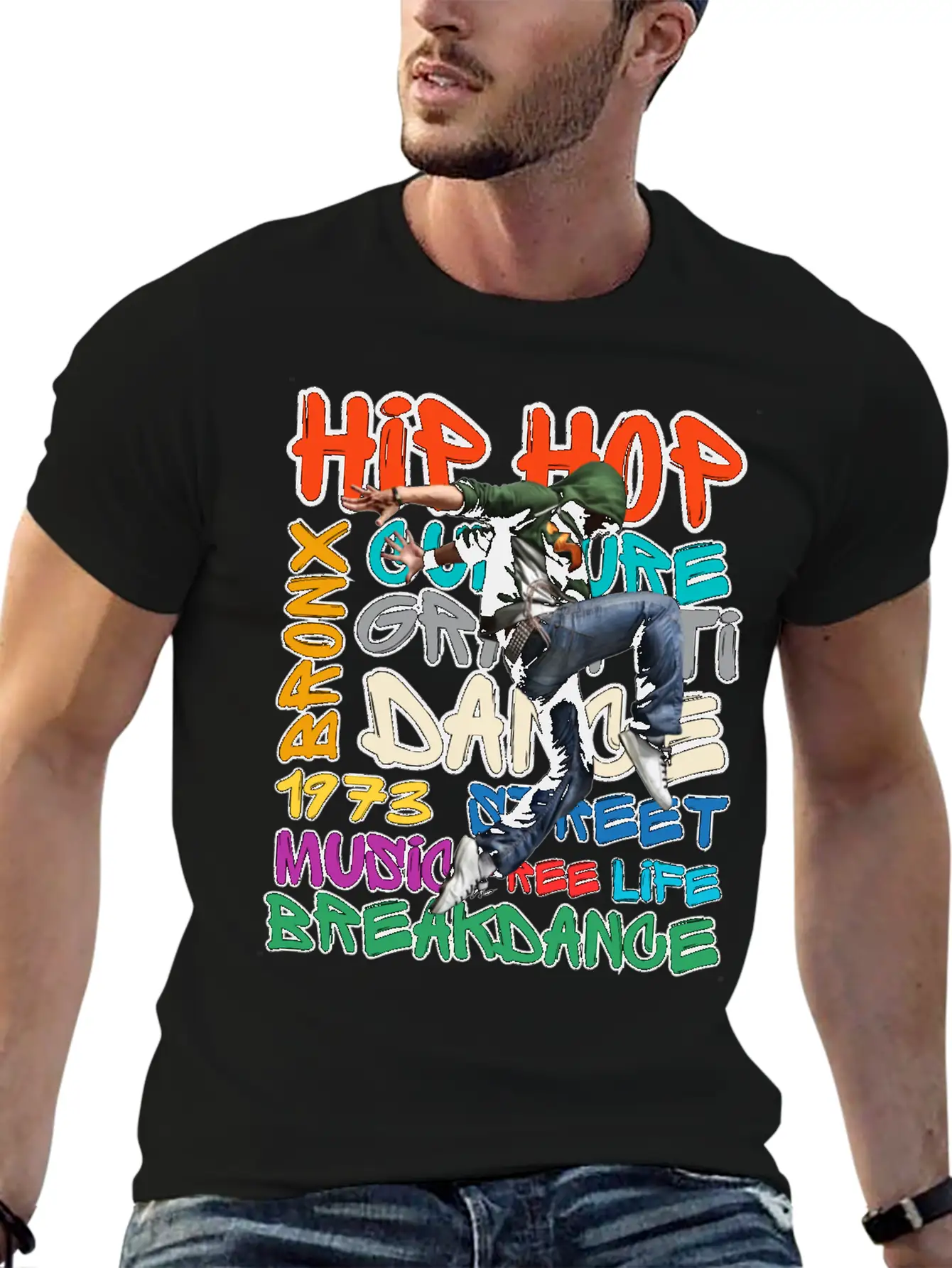 50 Years Of Hip Hop Classic Fit Graphic Tee For Daily Comfort – Unisex Cotton Shirt