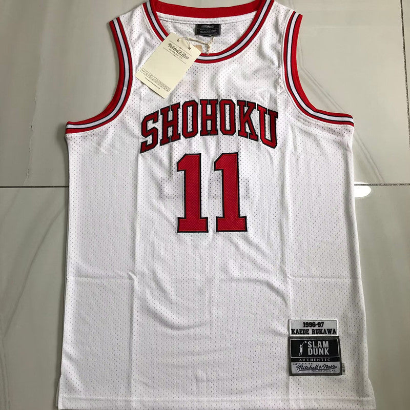 2024 New MN Slam Dunk 11# Rukawa Maple White S-XXL