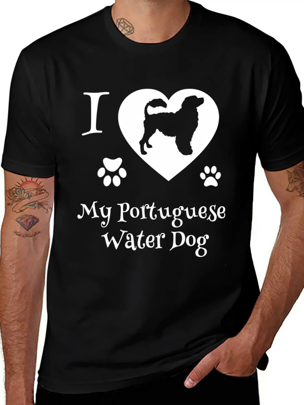 54837 Portuguese Water Dog For Portie Dog Timeless Short Sleeve Tee – Comfy And Minimalist Design