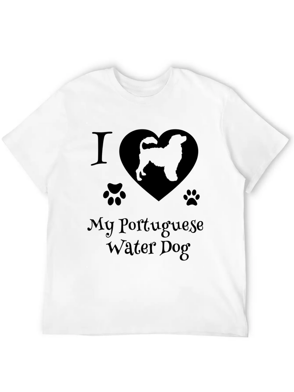 54837 Portuguese Water Dog For Portie Dog Timeless Short Sleeve Tee – Comfy And Minimalist Design