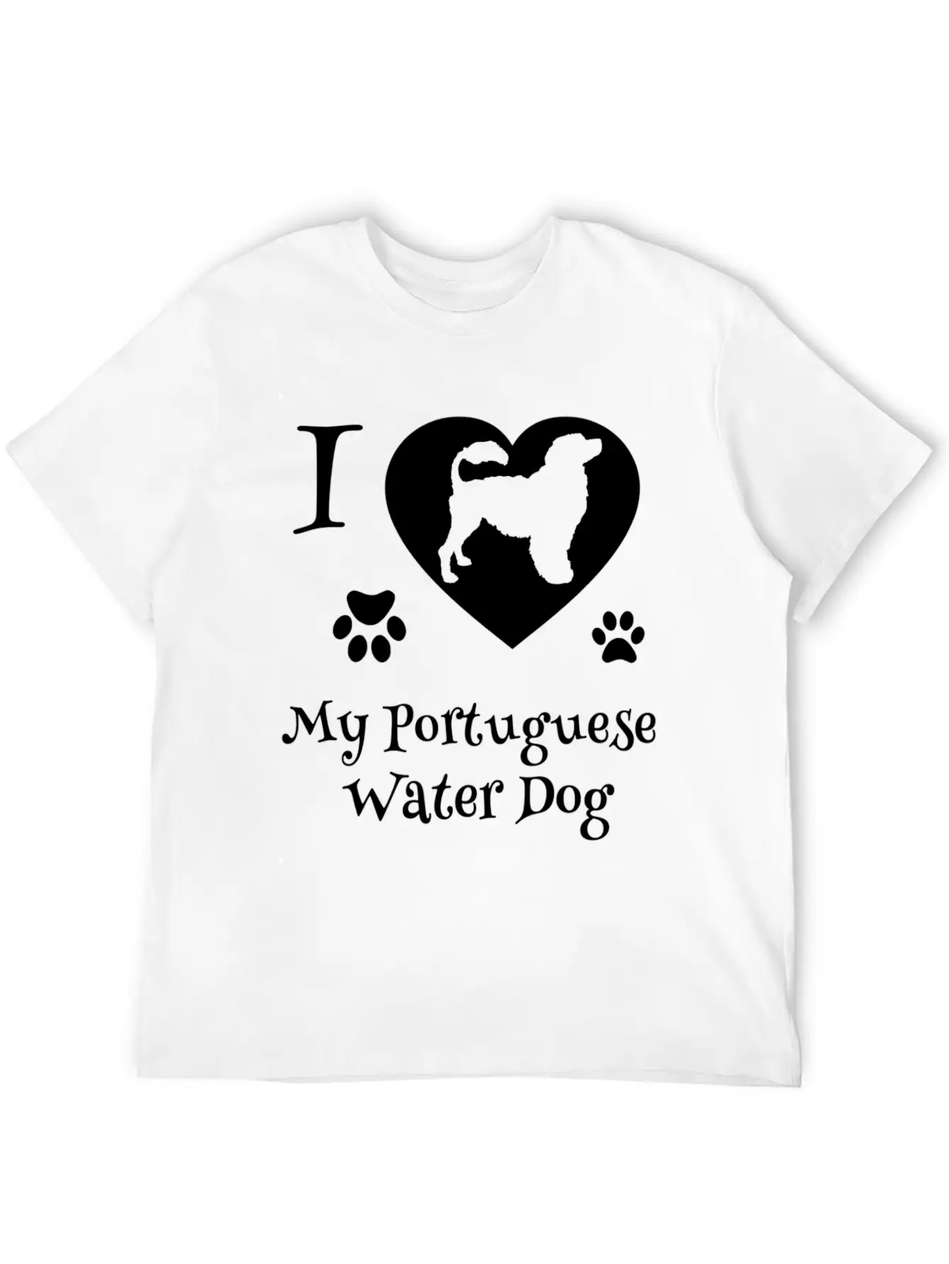54837 Portuguese Water Dog For Portie Dog Timeless Short Sleeve Tee – Comfy And Minimalist Design