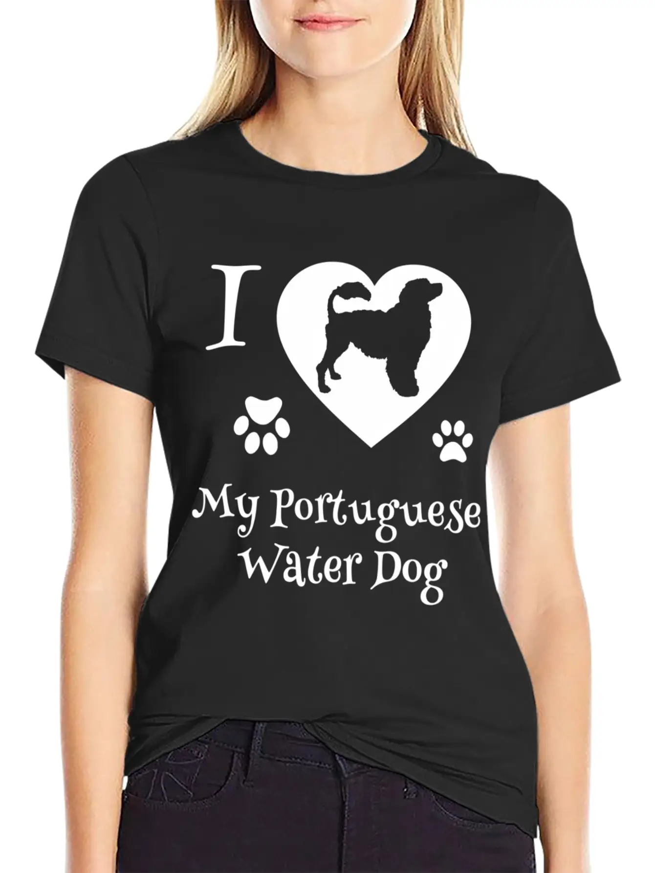 54837 Portuguese Water Dog For Portie Dog Timeless Short Sleeve Tee – Comfy And Minimalist Design