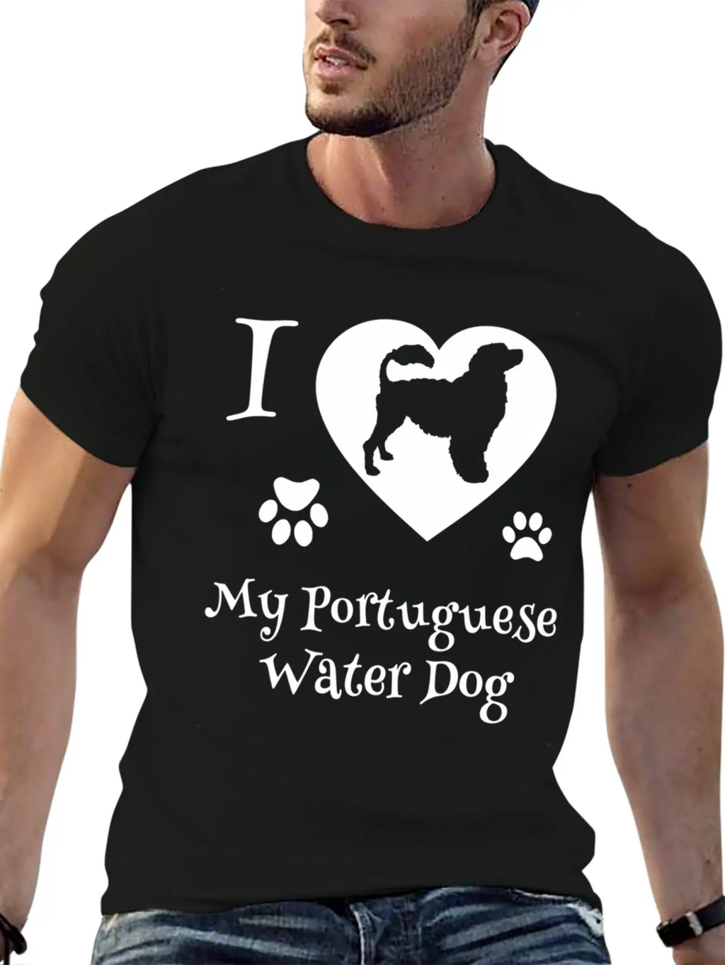 54837 Portuguese Water Dog For Portie Dog Timeless Short Sleeve Tee – Comfy And Minimalist Design